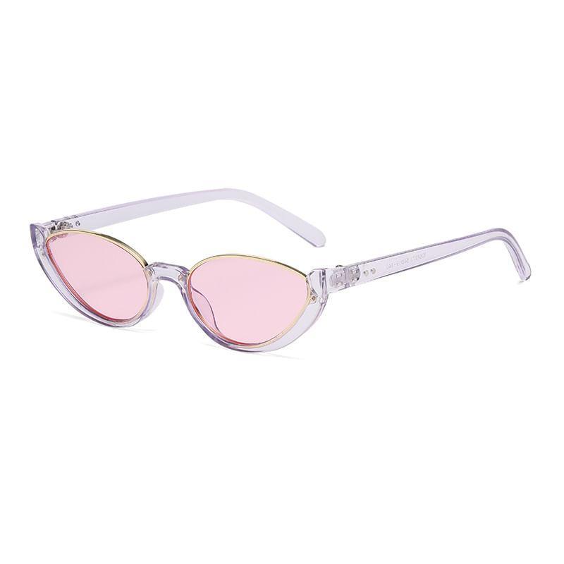 Small Oval Semi-Rimless Sunglasses Product Image