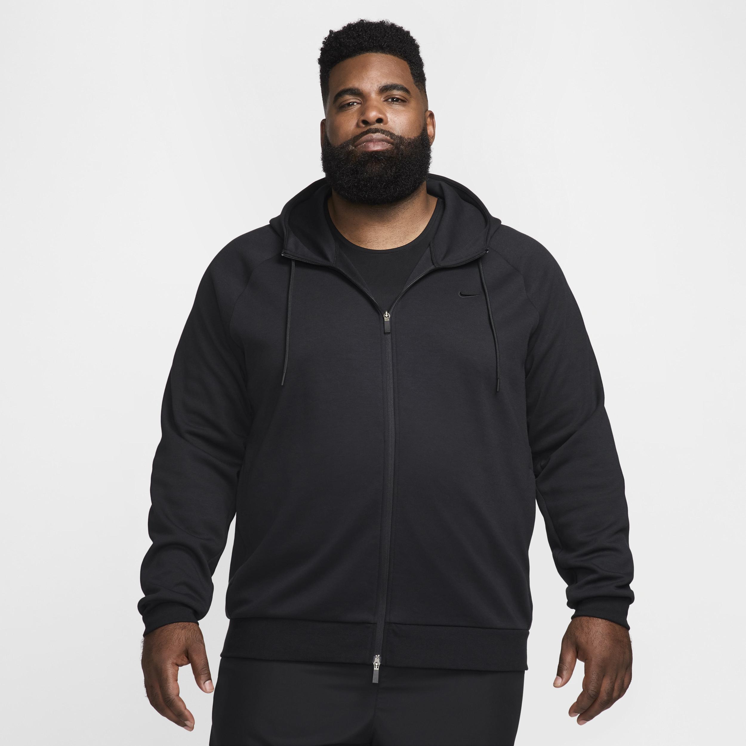 Nike Men's Primary Fleece Dri-FIT UV Full-Zip Performance Hoodie Product Image