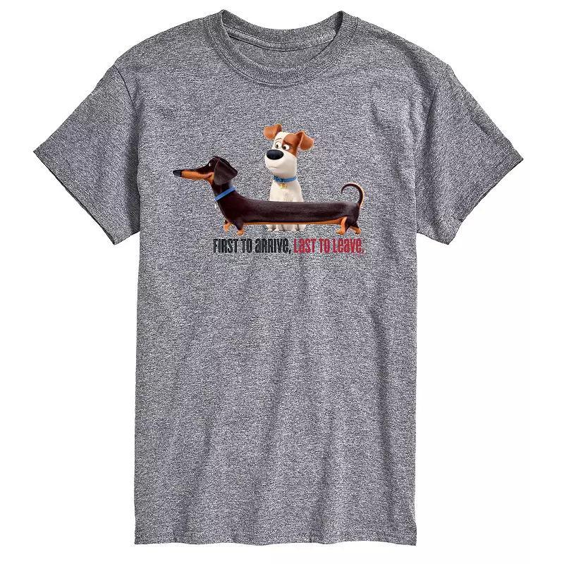 Big & Tall The Secret Life of Pets First To Arrive Dachshund Graphic Tee, Mens Product Image