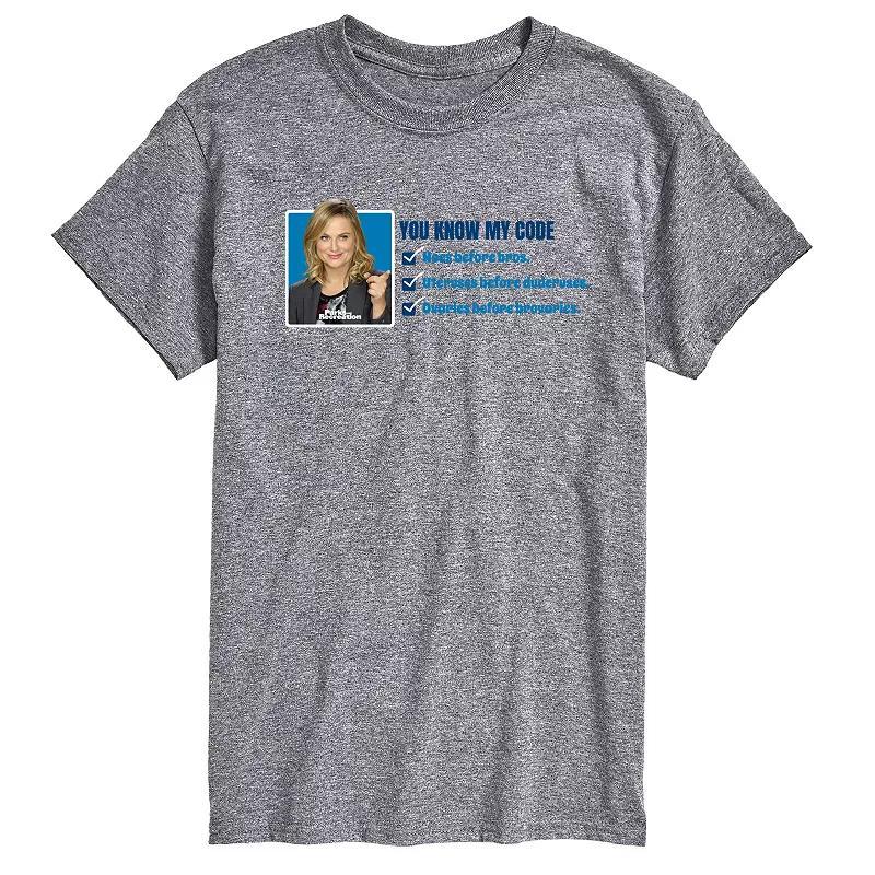 Big & Tall Parks And Recs You Know My Code Graphic Tee, Mens Product Image