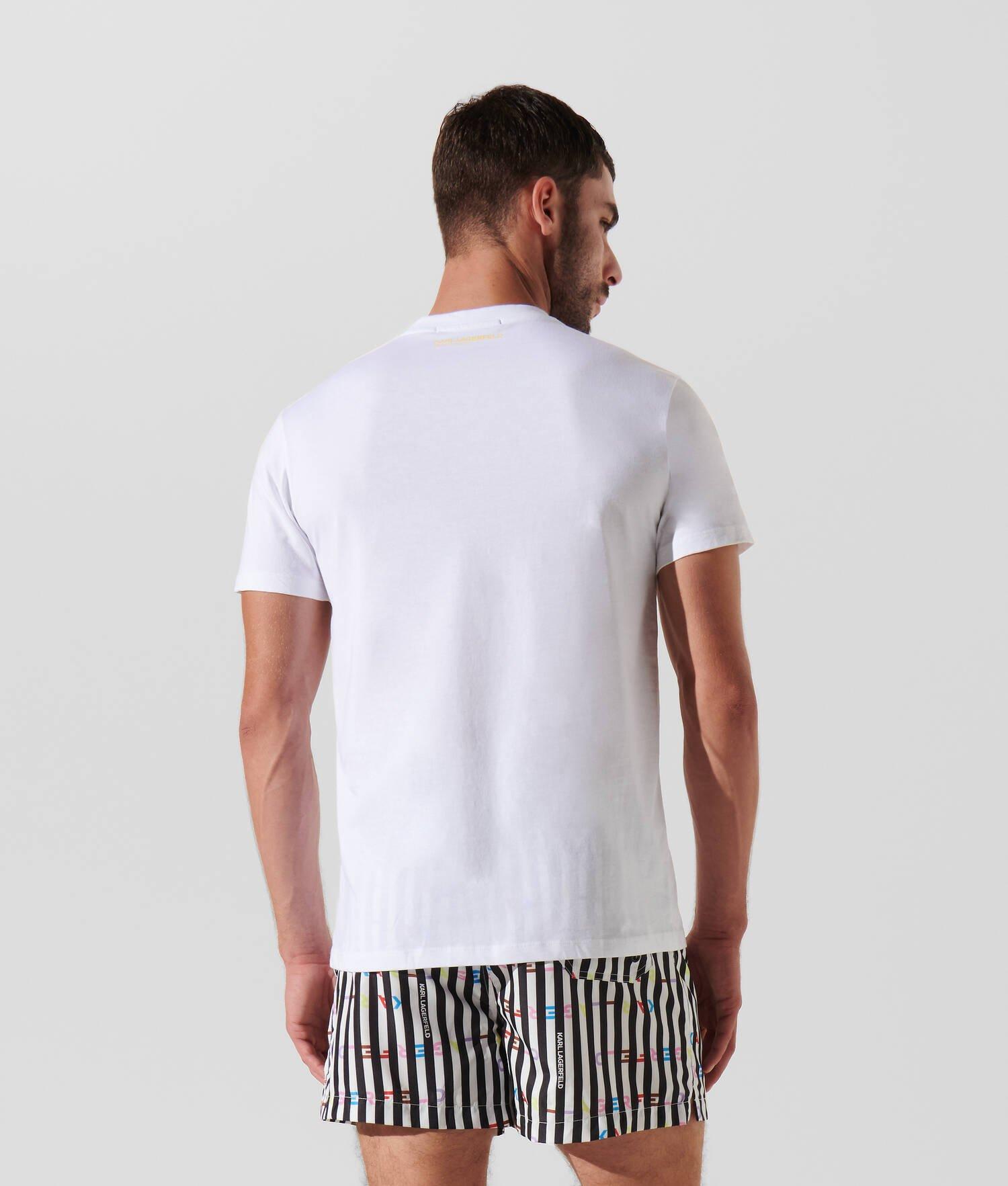 STRIPE KARL LOGO BEACH T-SHIRT Product Image