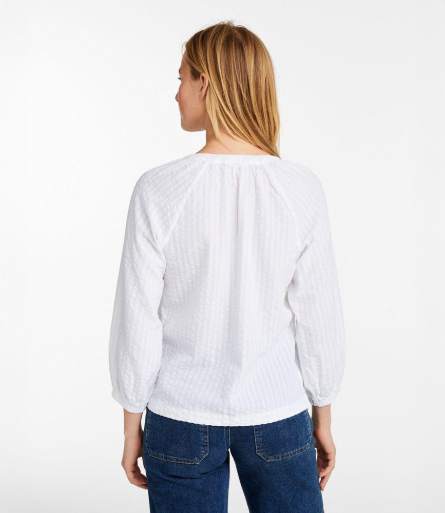
                            
                                
                                    
                                
                            Women's Bean's Seacoast Seersucker Splitneck Shirt
                         Product Image