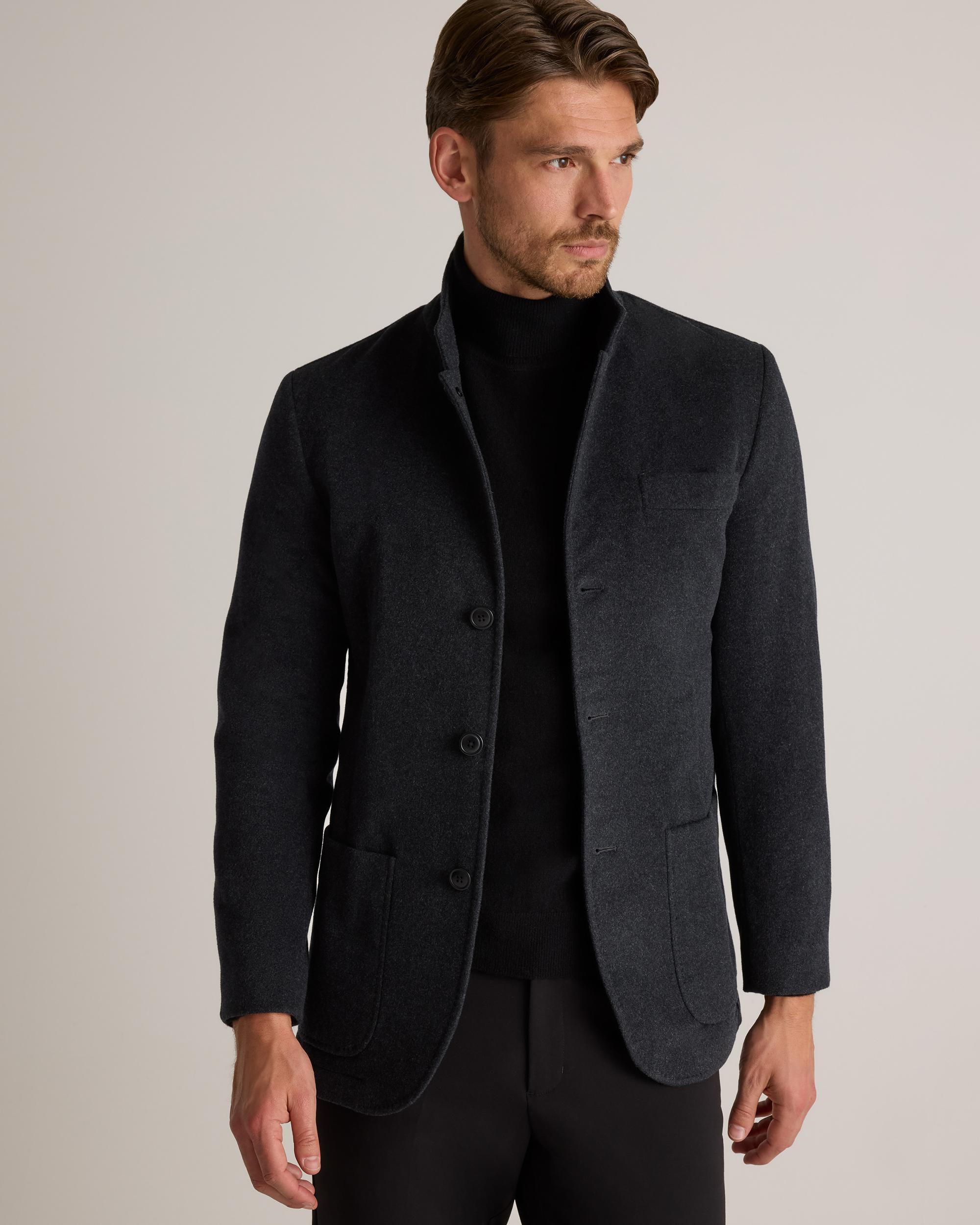 Quince | Men's 100% Mongolian Cashmere Stand Collar Blazer Product Image