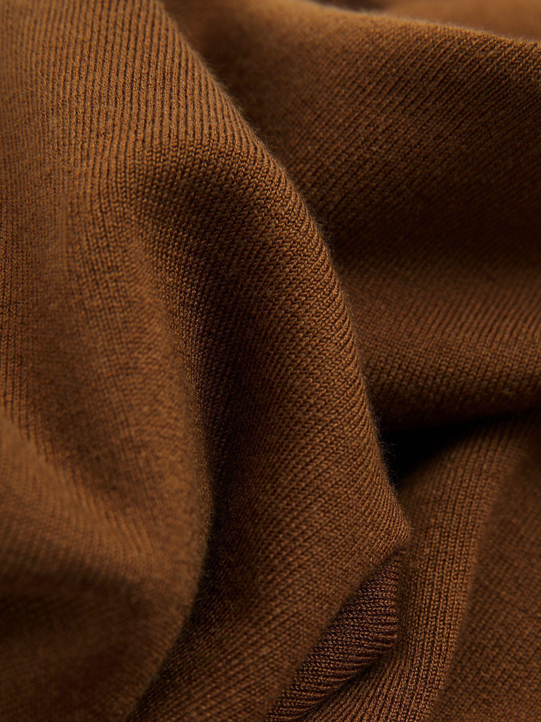 Atelier Knitted Silk-Blend Top in Chocolate Product Image