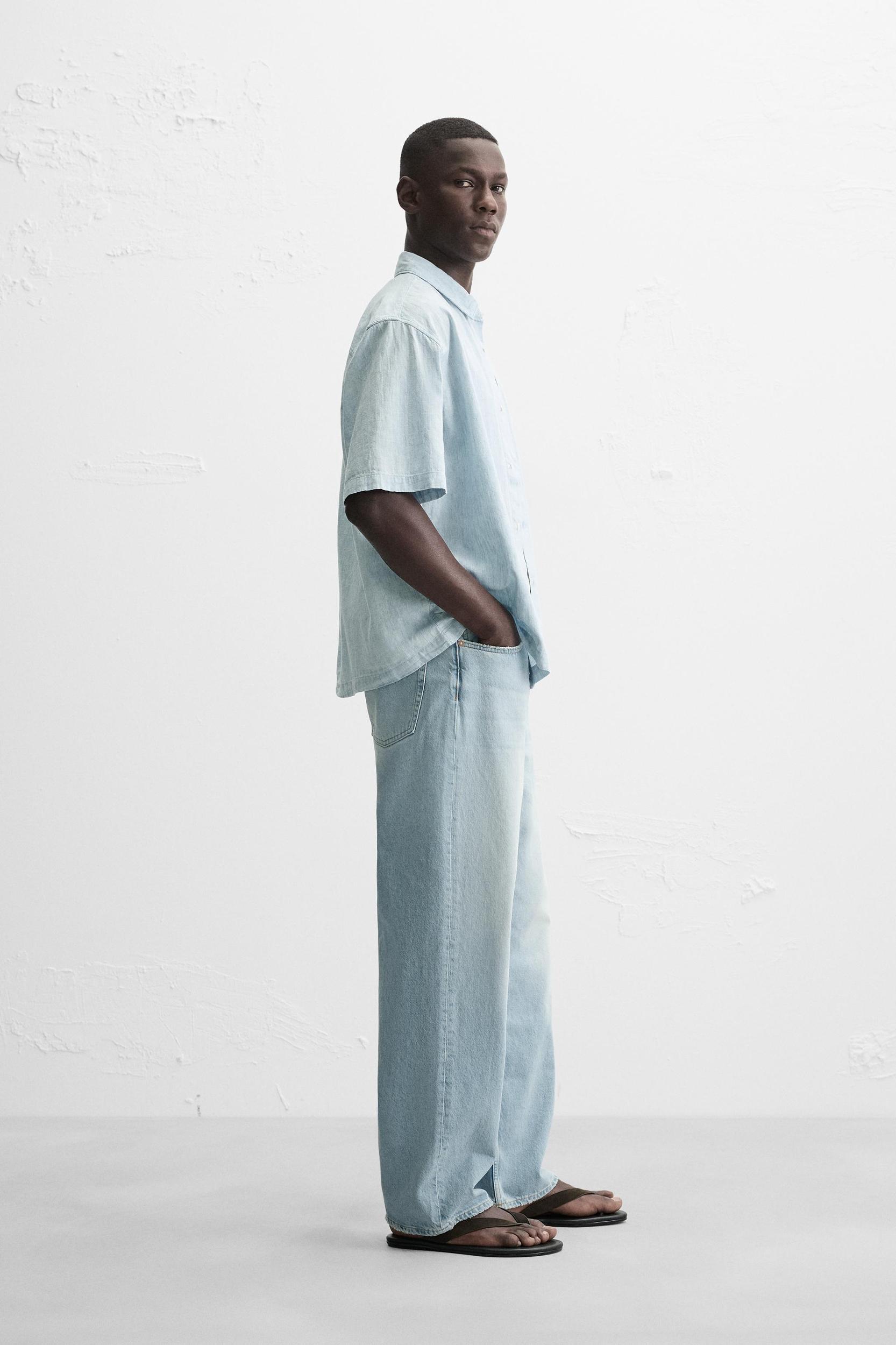 CONTRAST DENIM SHIRT Product Image