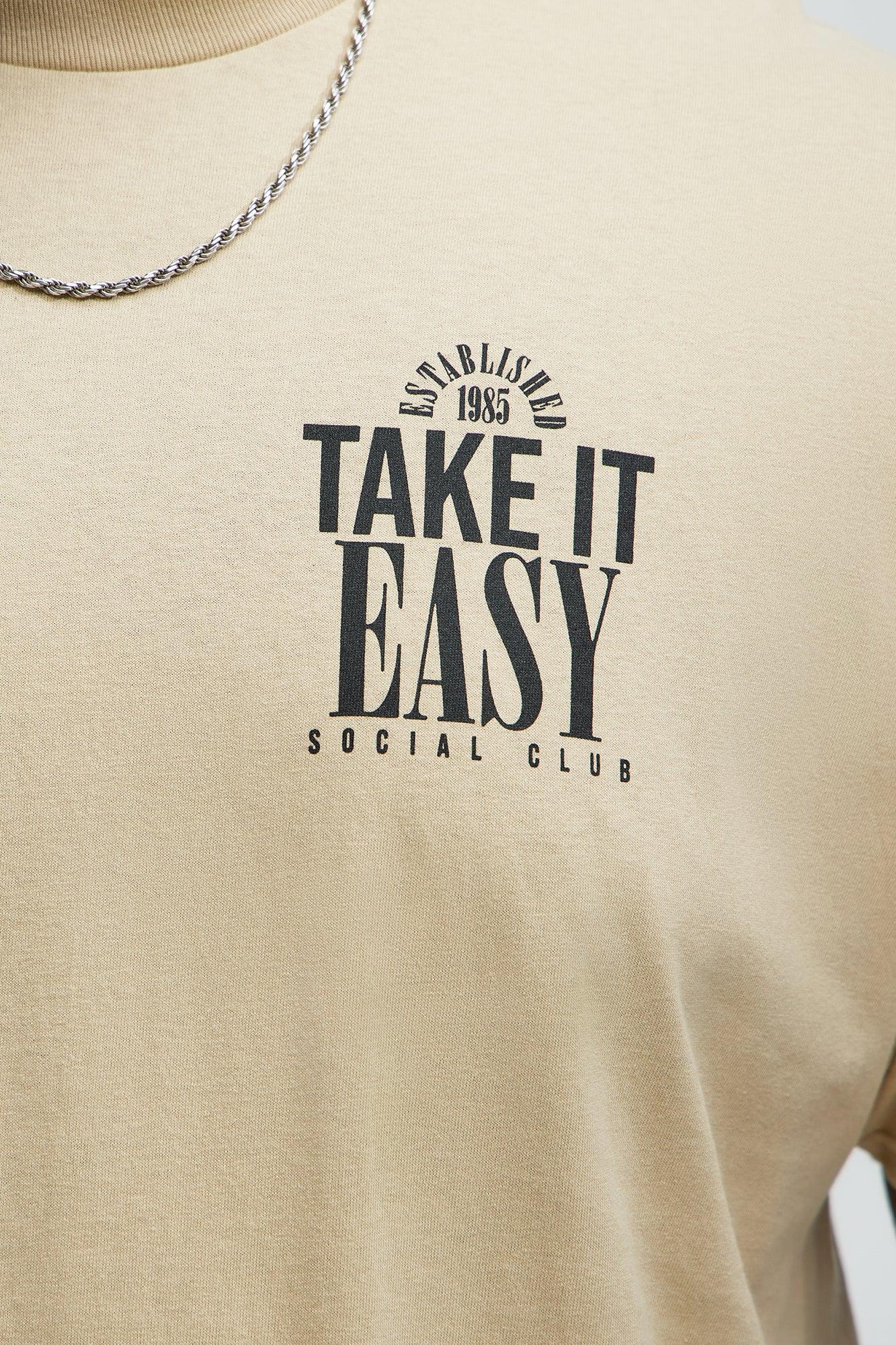 Take It Easy Relax Short Sleeve Tee - Sand Male Product Image