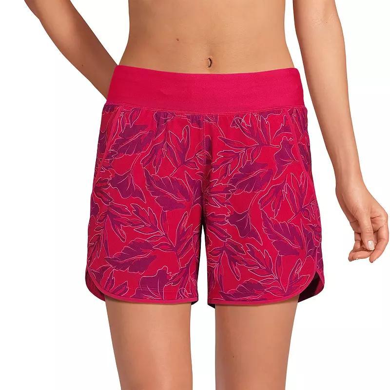 Womens Lands End 5 Quick Dry Swim Shorts With Panty Product Image