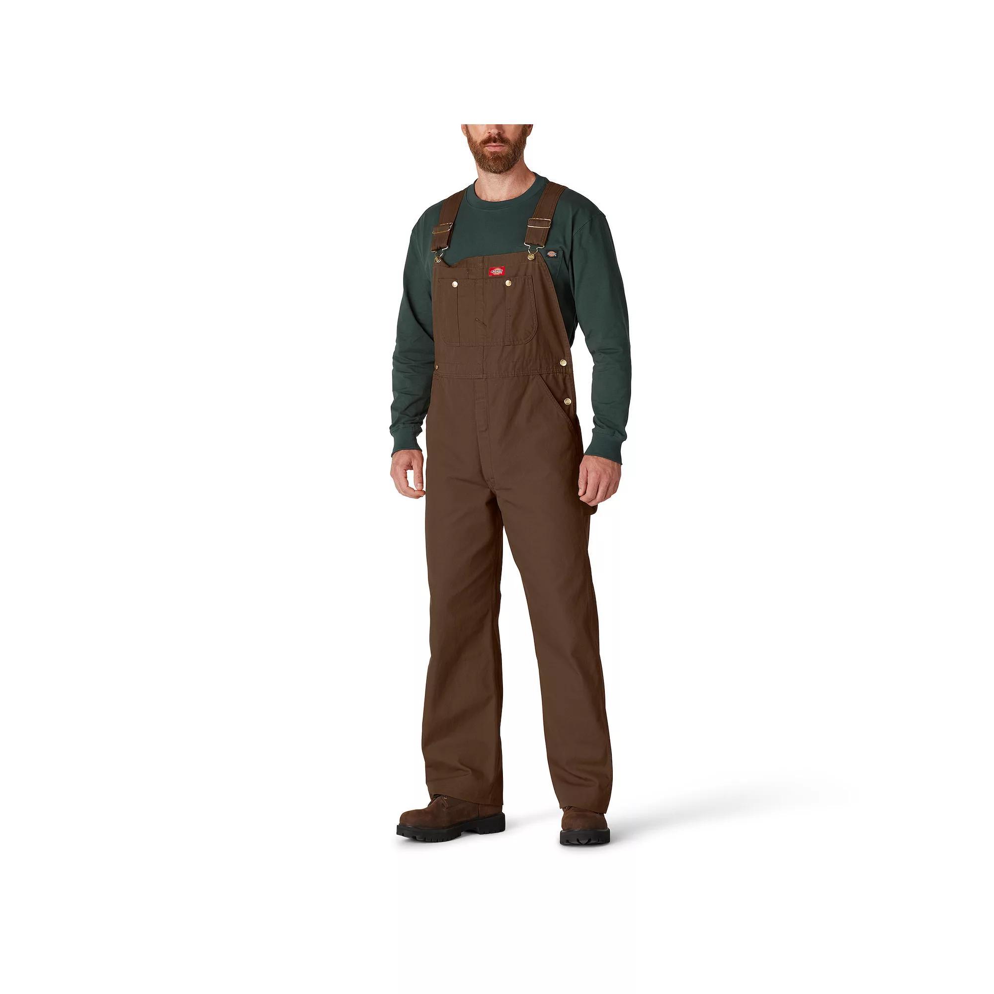 Men's Dickies Classic Bib Overalls, Size: 38 X 32, Rinsed Timber Product Image