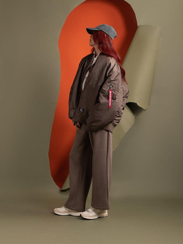 WOMEN'S OVERSIZED MA-1 MOD BOMBER JACKET Product Image