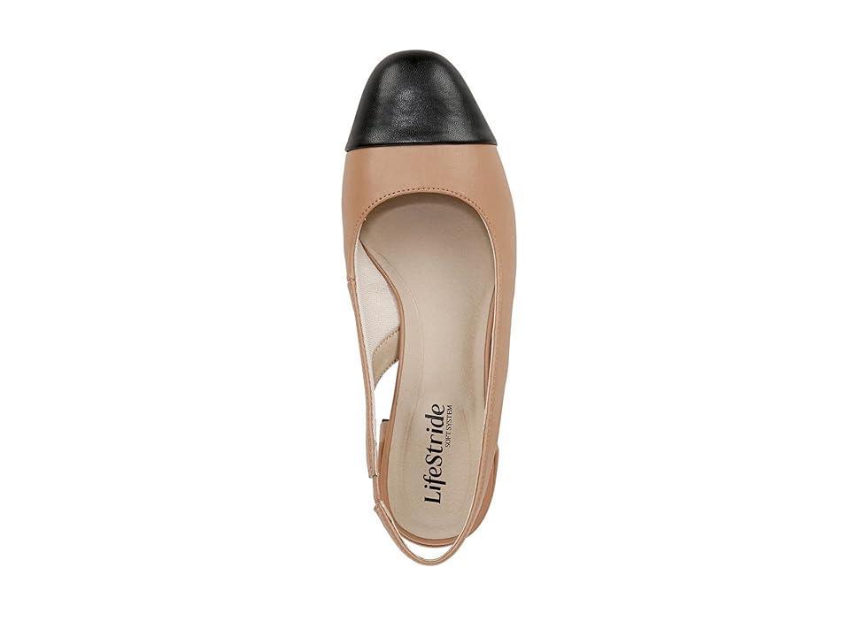 LifeStride Becoming Women's Slingback Pumps, Size: 9.5 Wide, Sienna Black Faux Product Image