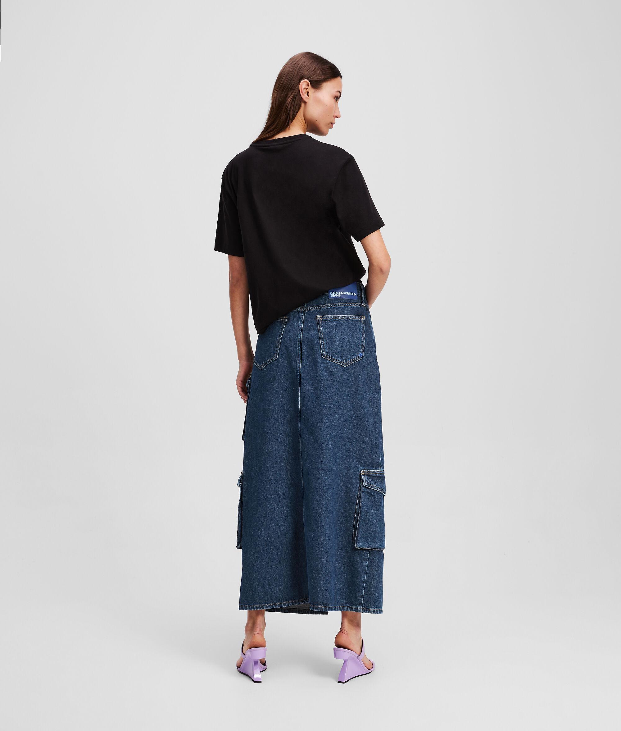 UTILITY DENIM MAXI SKIRT Product Image