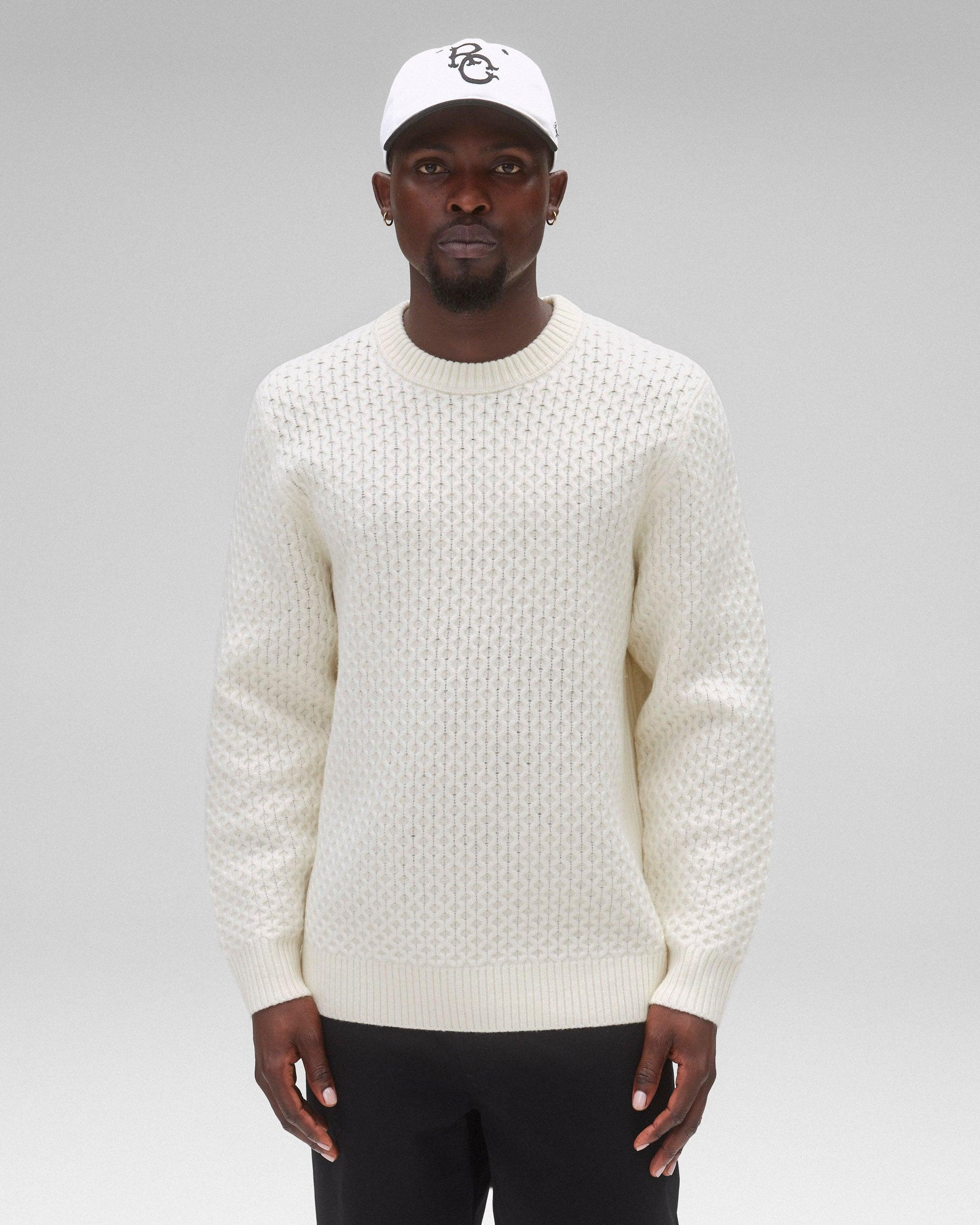 Merino Honeycomb Crewneck Male Product Image