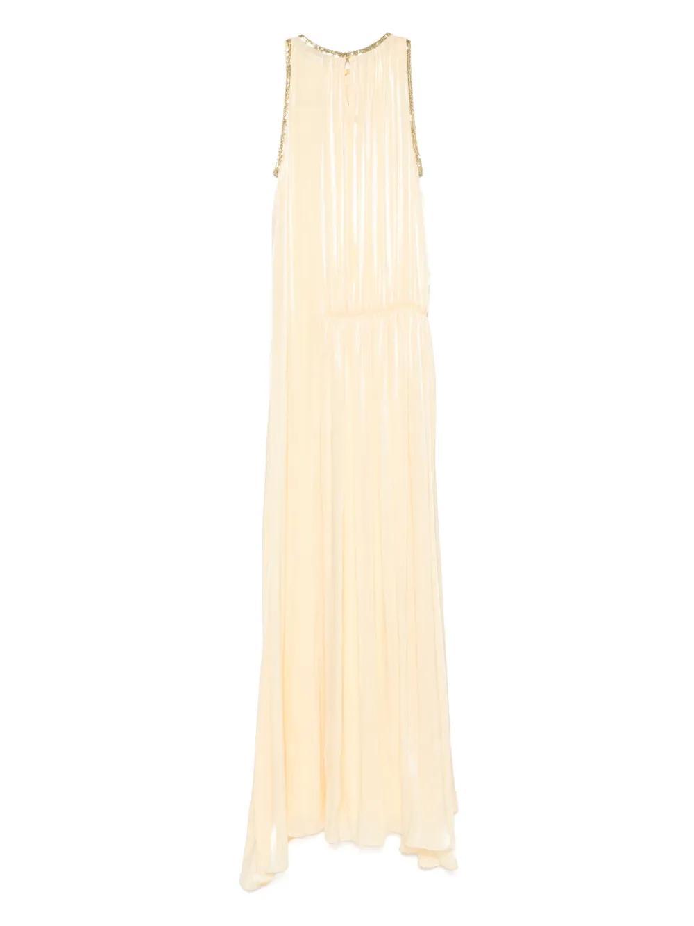 flower-detail maxi dress Product Image