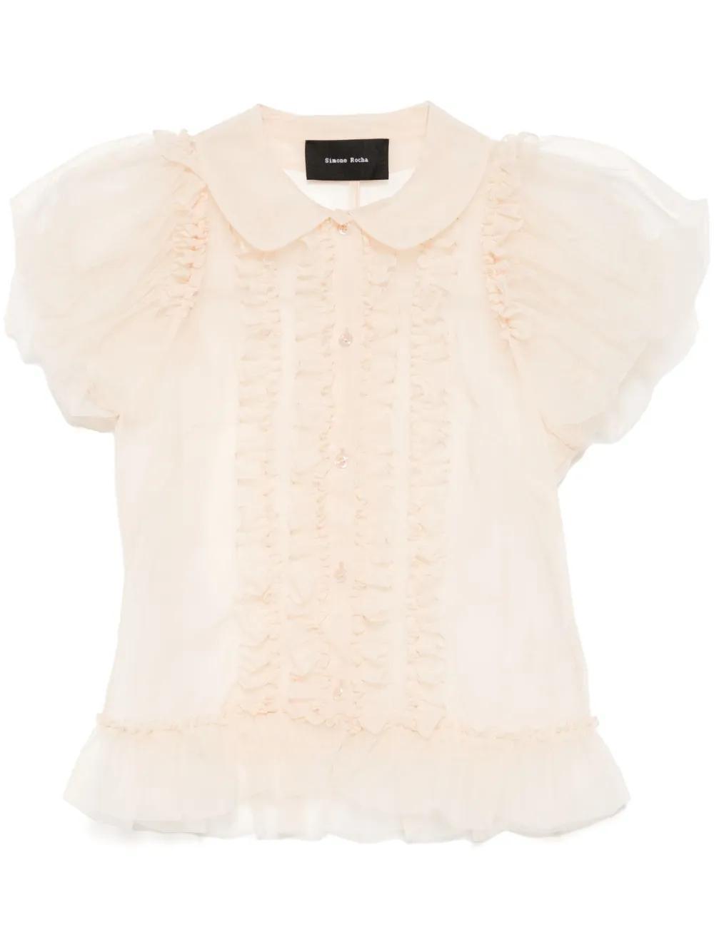 puff-sleeved shirt Product Image