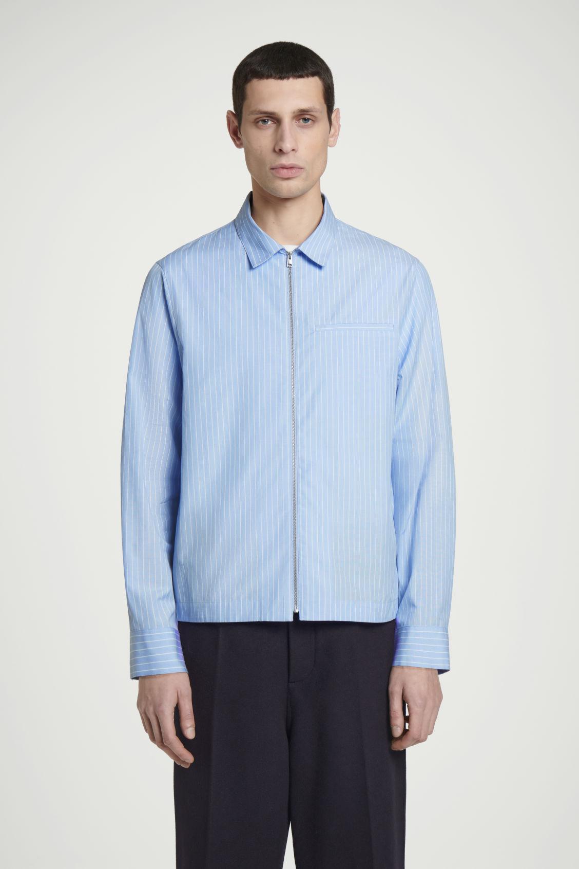 ZIPPED TWILL SHIRT Product Image