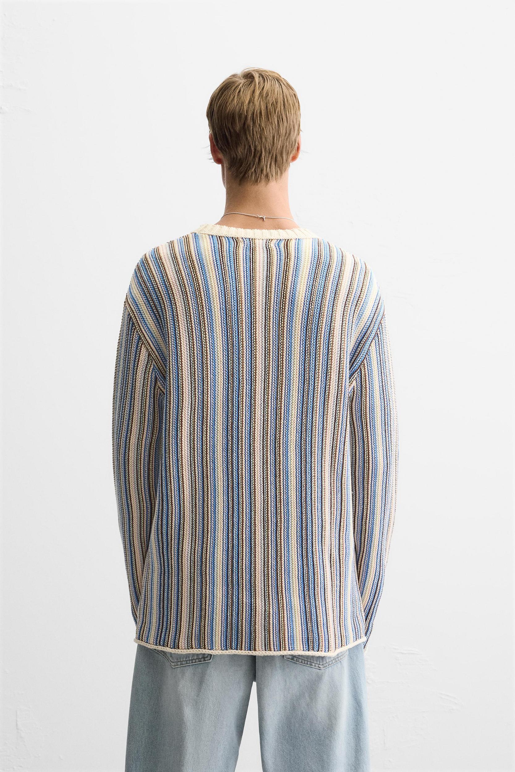 STRIPED JACQUARD SWEATER Product Image