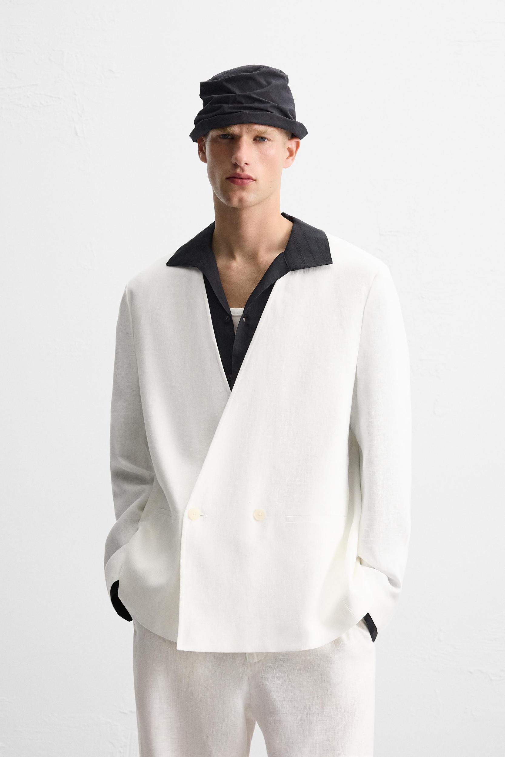 100% LINEN SUIT BLAZER Product Image