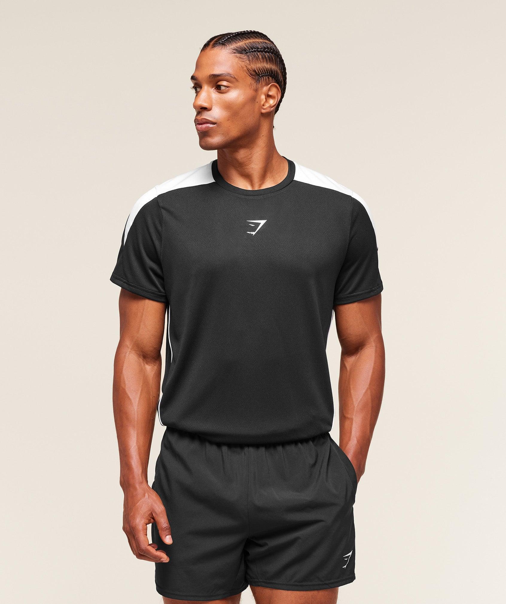 Gymshark Arrival Block T-Shirt - Black Male Product Image
