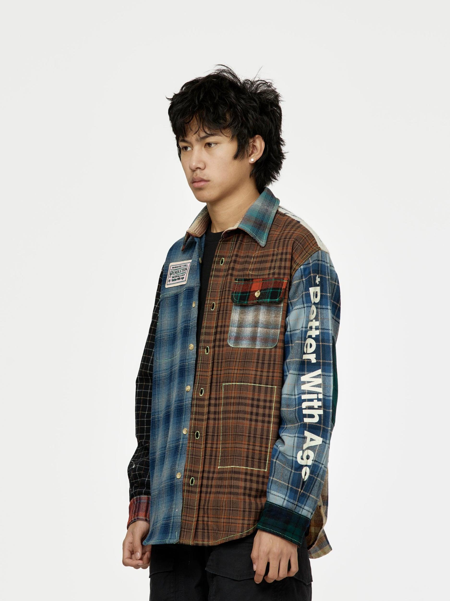 Whitney Reversible Flannel Overshirt (Multi) Product Image