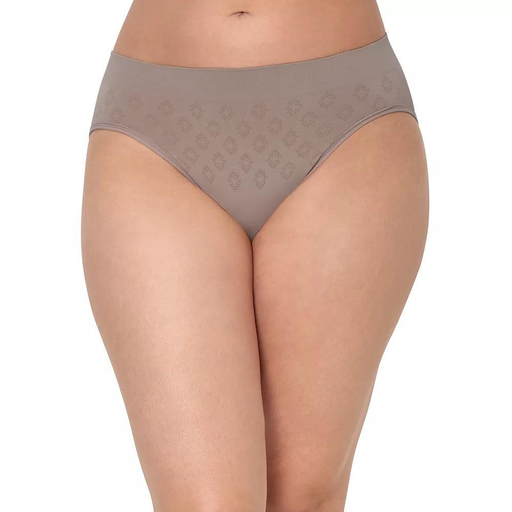 Women's Bali® Confident Light Leak & Period Protection Hi-Cut Panty DFSLH1, Size: Large, Evening Blush Product Image