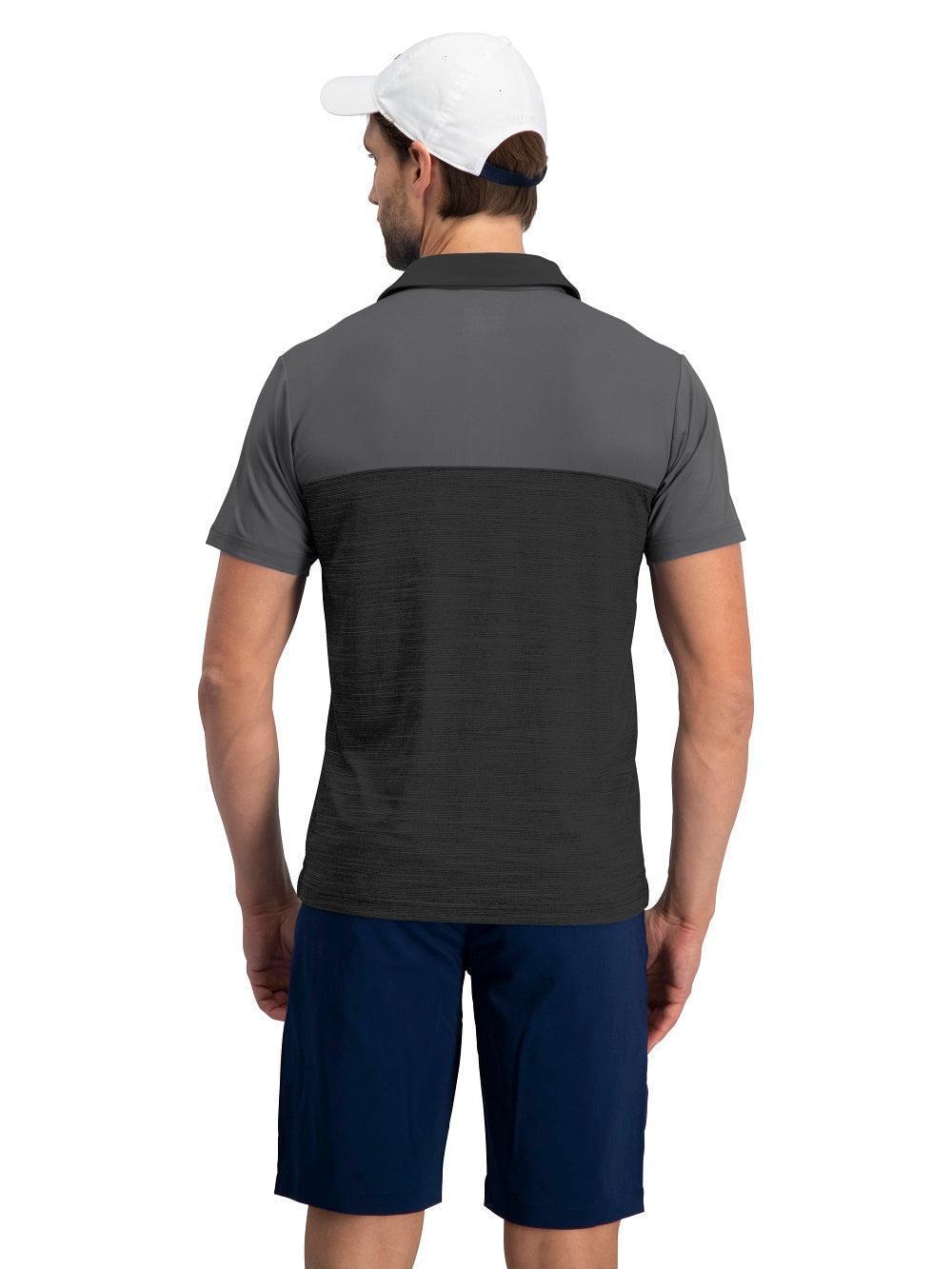 Three Sixty Six Men's Heathered Two-Tone Golf Polo Product Image