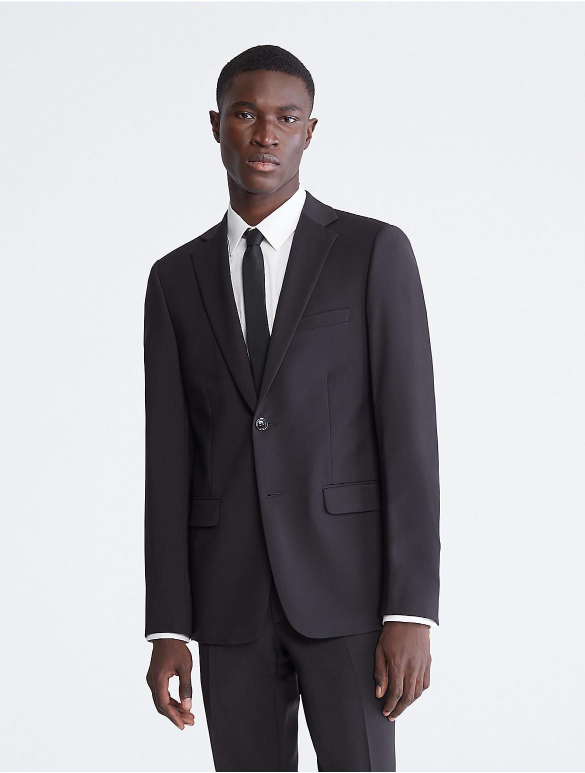 Calvin Klein Mens Skinny Fit Suit Jacket - Blue Product Image