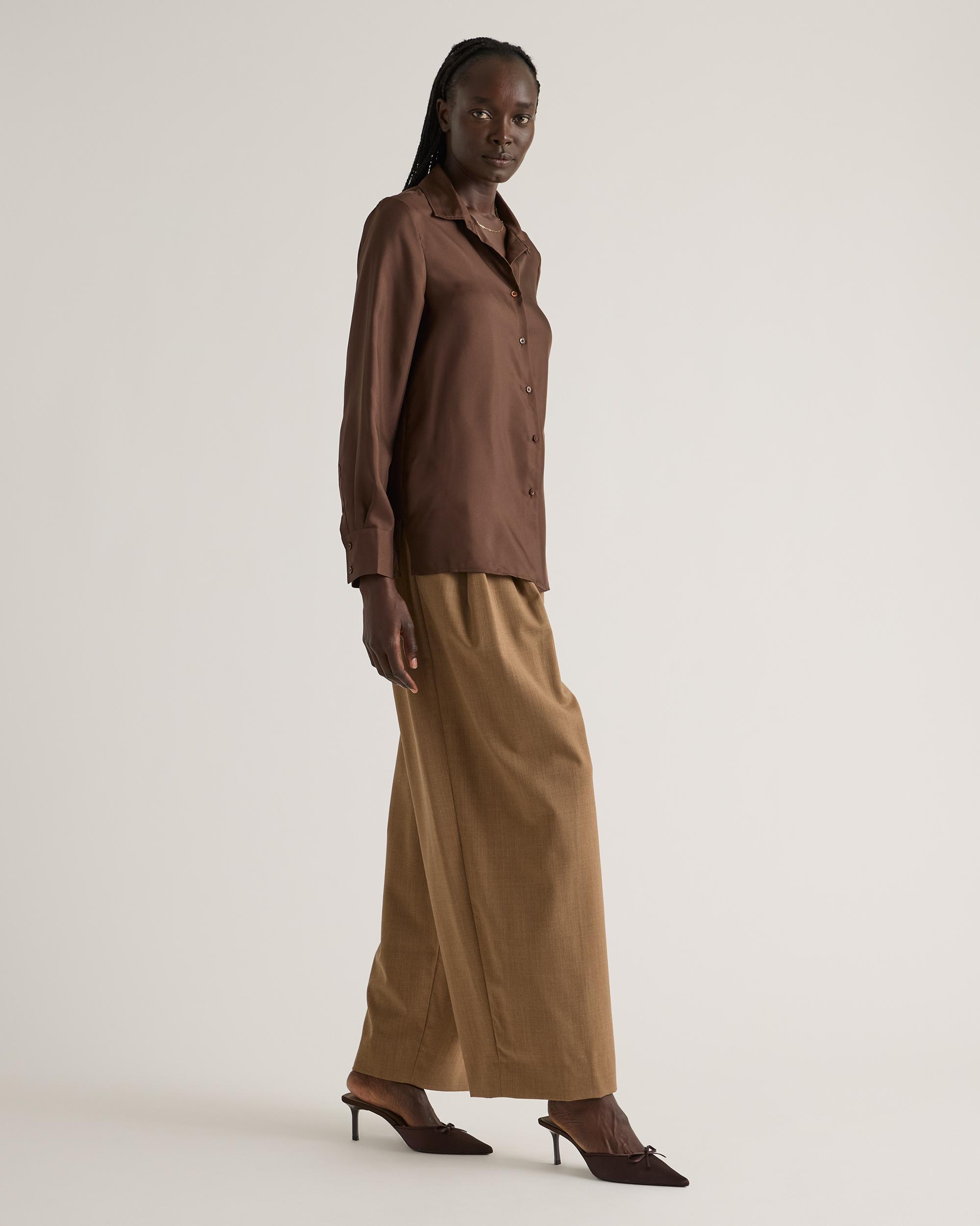 Quince | Women's 100% Silk Twill Blouse Product Image
