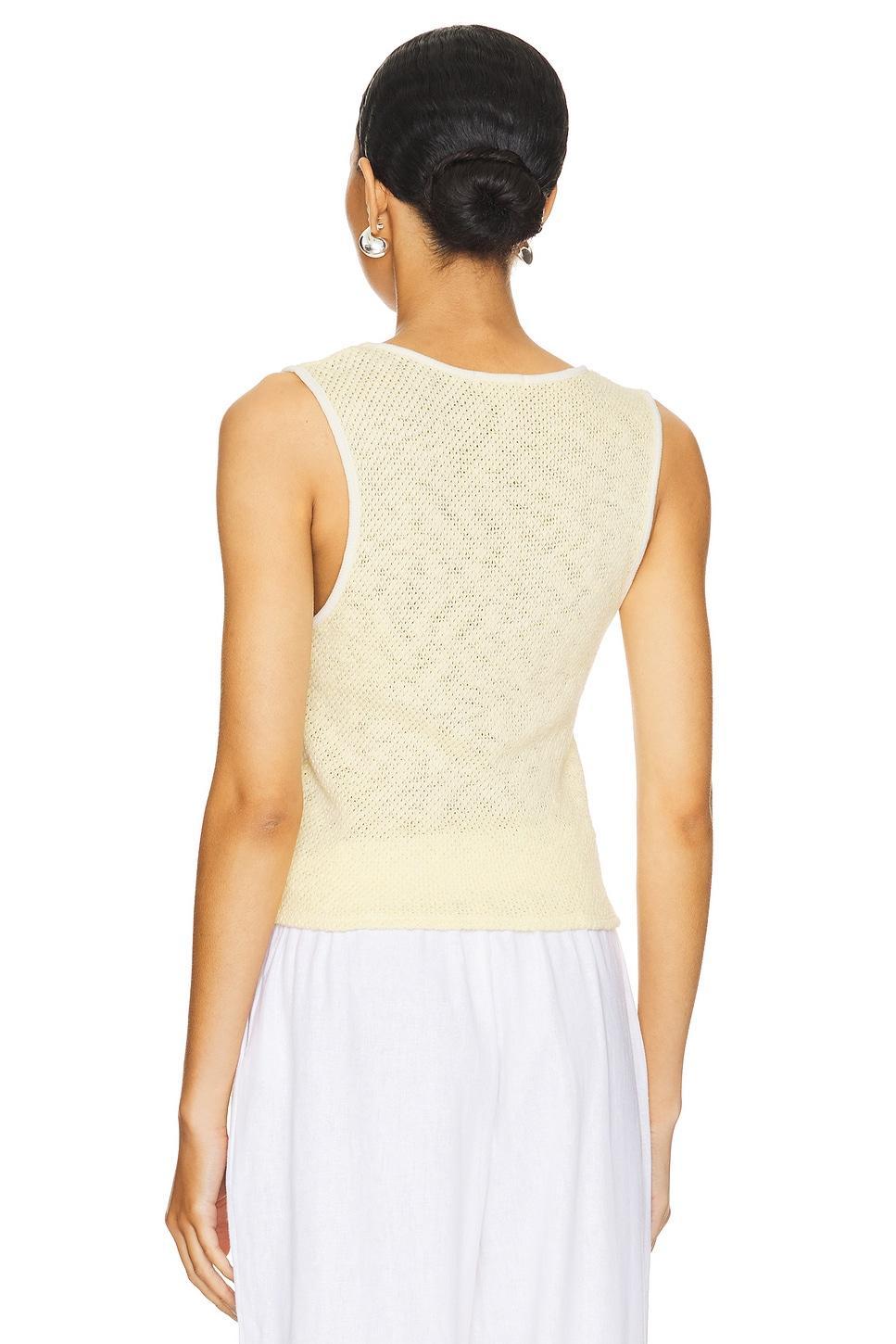 Caspian Twist Front Mesh Top LA Made Product Image