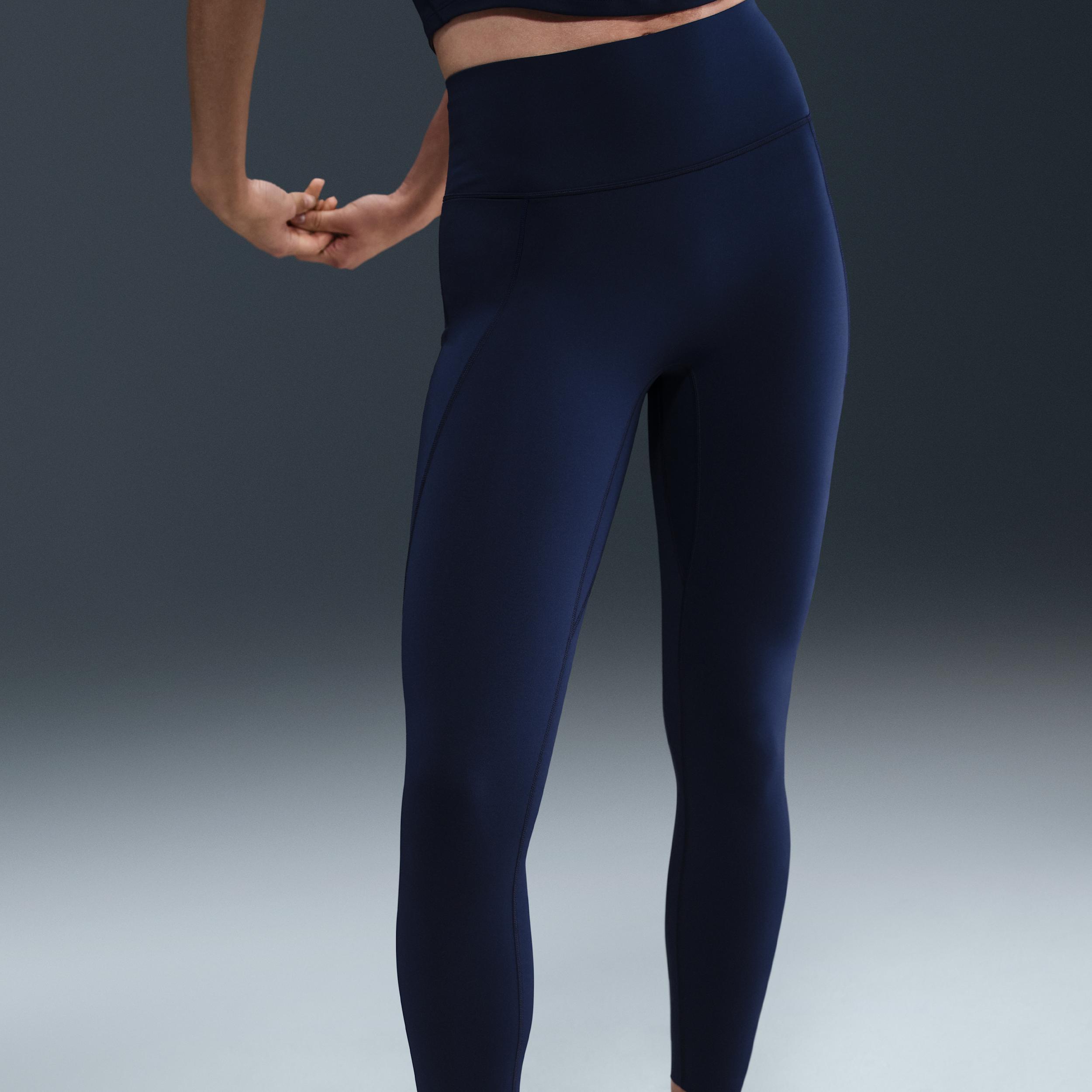 Nike Women's Universa High-Waisted 7/8 Leggings with No Front Seam Product Image