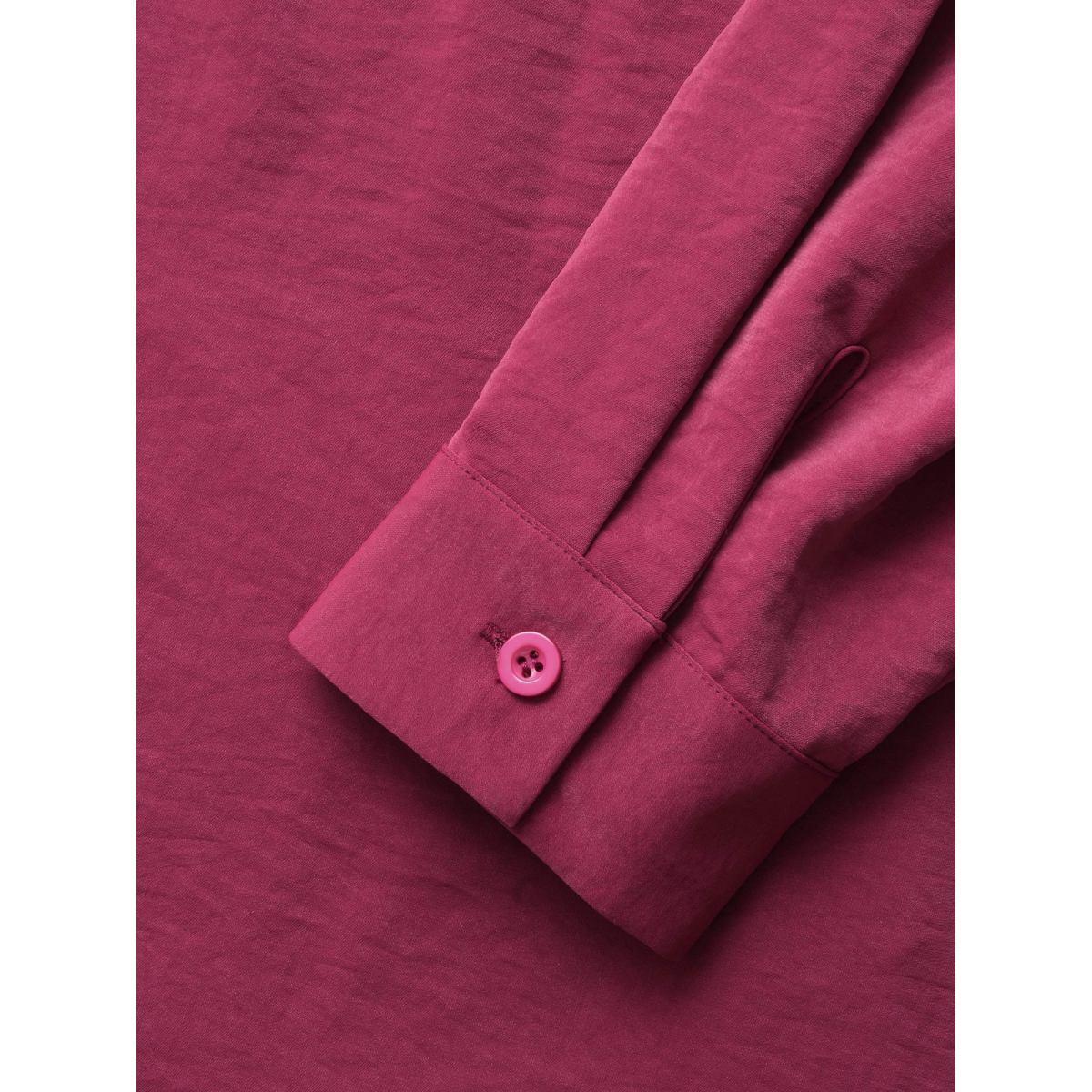 Plus Size RedViolet Shirt Collar Broderie Anglaise Tie Knot Blouse Women Elegant Long Sleeve Shirt collar Everyday Blouses BloomChic 12/L Product Image