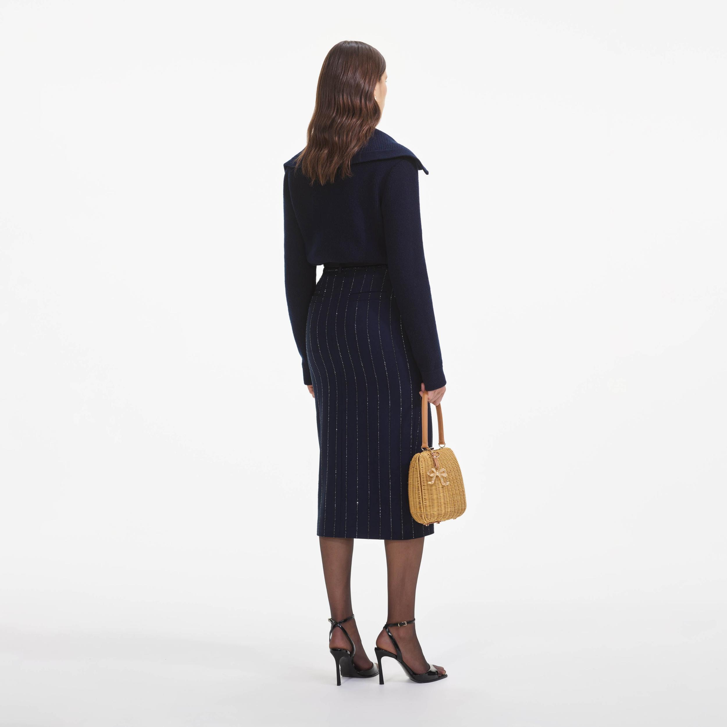 Navy Relaxed Fit Cardigan Product Image