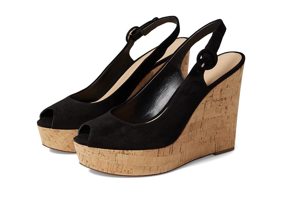 Womens Dali Suede Peep-Toe Wedge Sandals Product Image