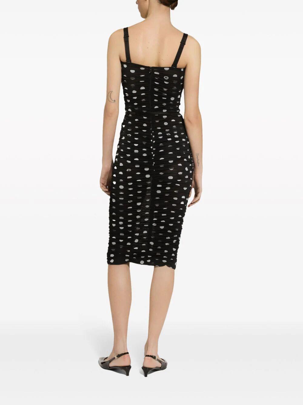 DOLCE & GABBANA Women Abito Mambo Italiano In Black Product Image