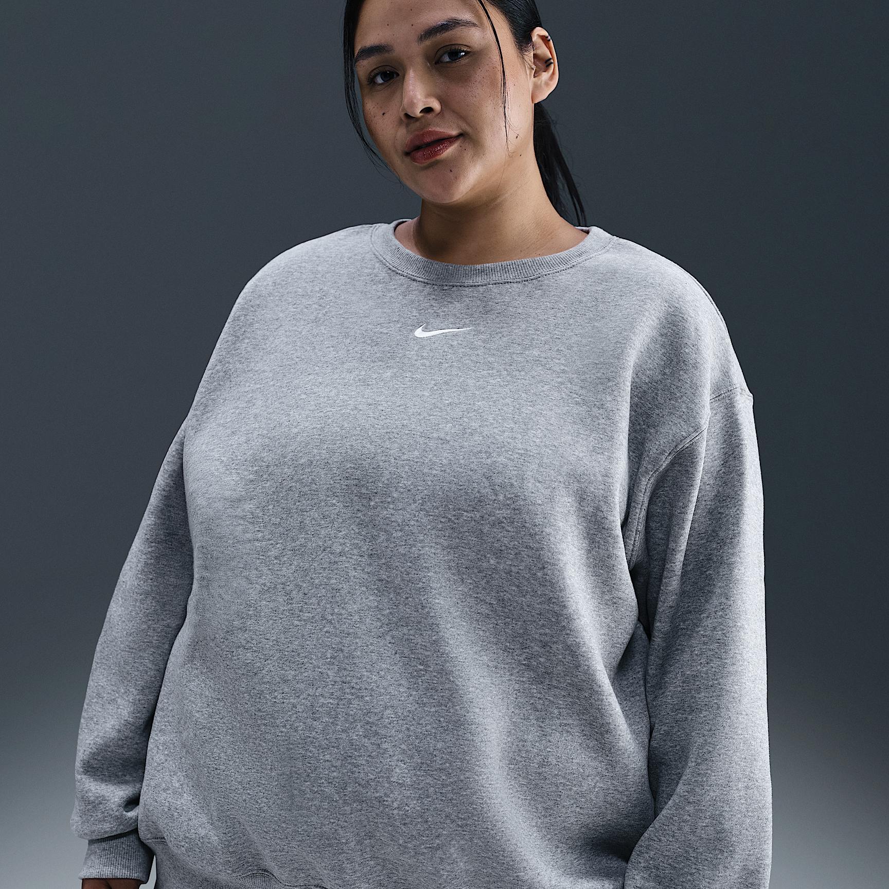 Nike Sportswear Phoenix Fleece Women's Oversized Crew-Neck Sweatshirt (Plus Size) Product Image