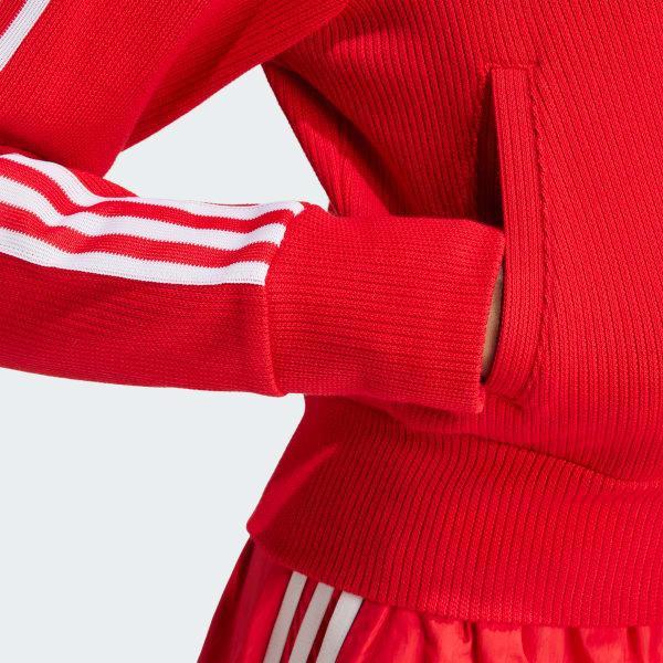 adidas Adicolor Knit Top Mineral Green XS Womens Product Image