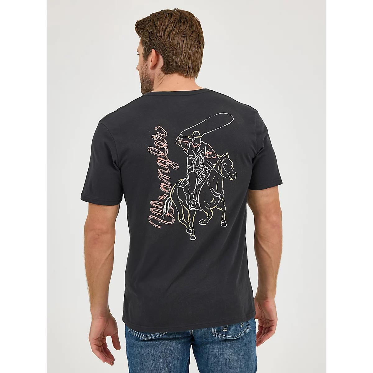 Men's Wrangler Back Graphic T-Shirt in Jet Product Image