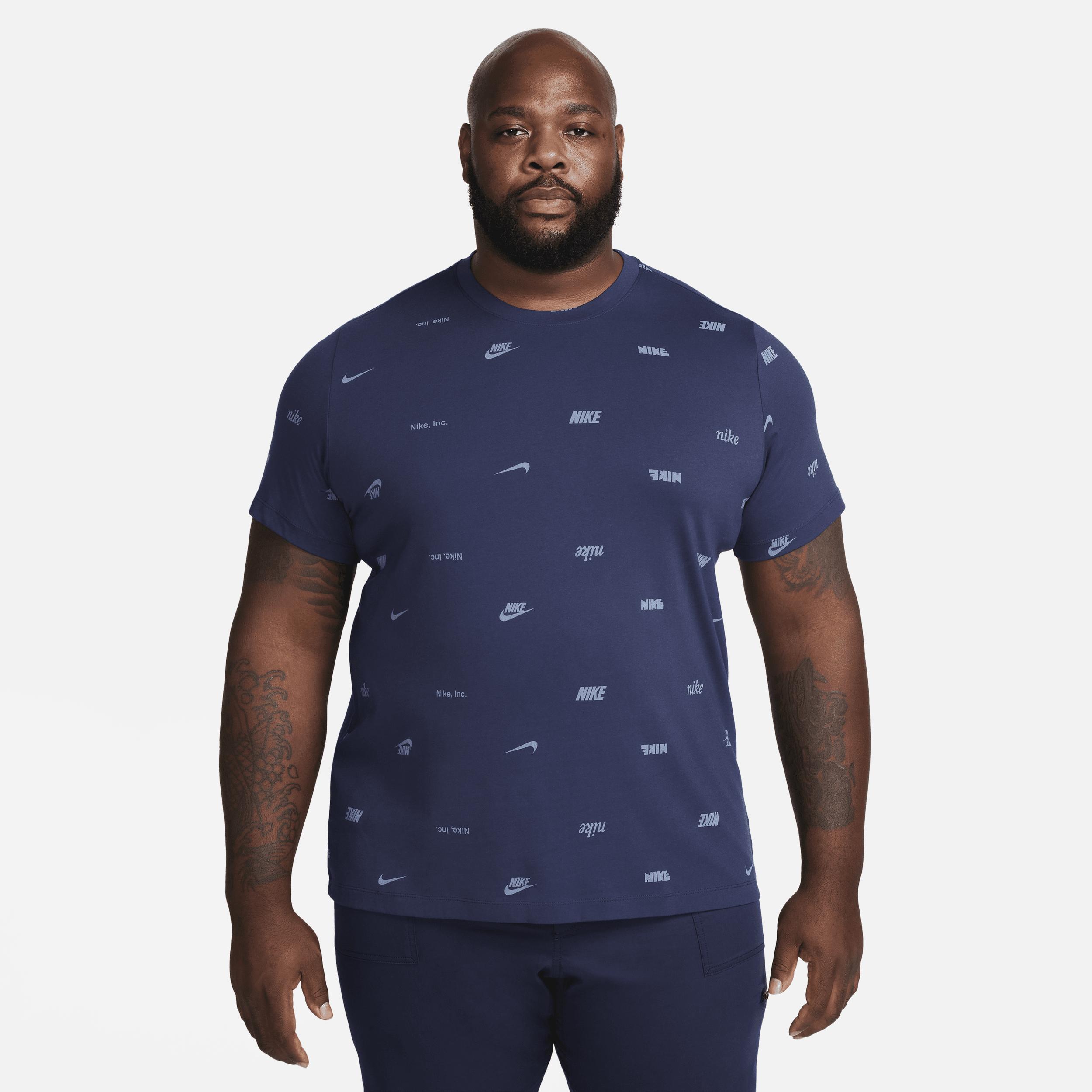 Nike Mens Club Allover Print T-Shirt Product Image