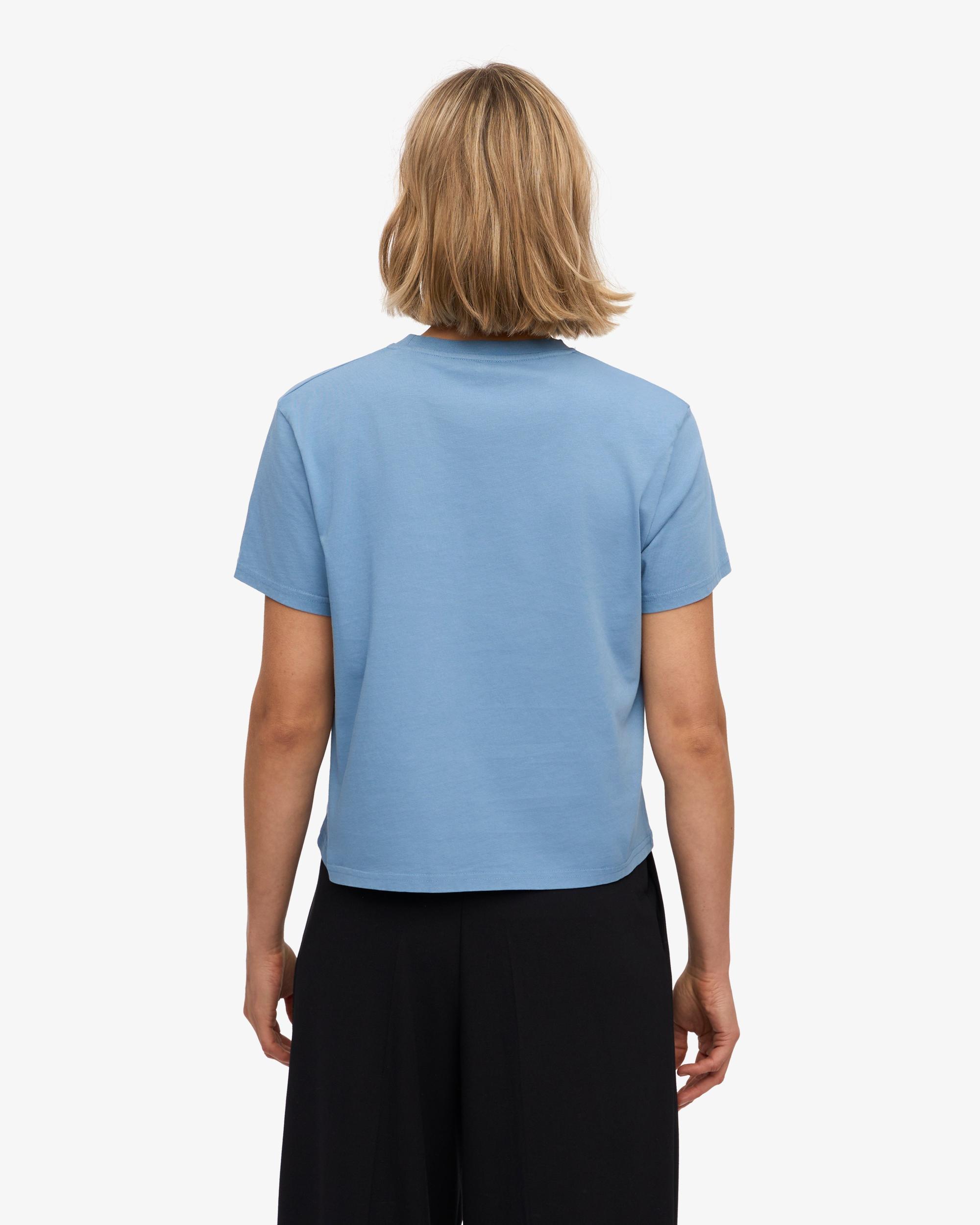 Organic Boxy Crop Tee - Ultra Violet Product Image