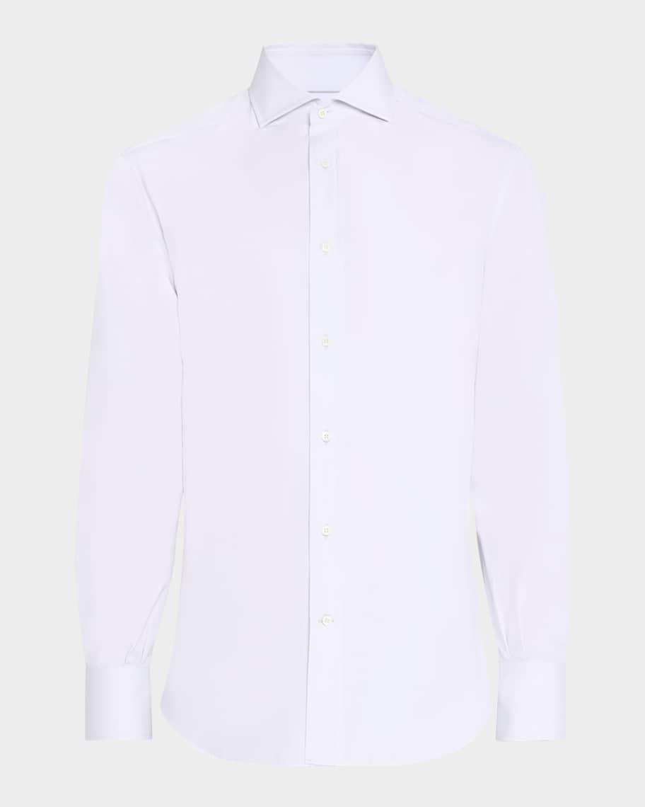 Mens Cotton Canvas Dress Shirt Product Image
