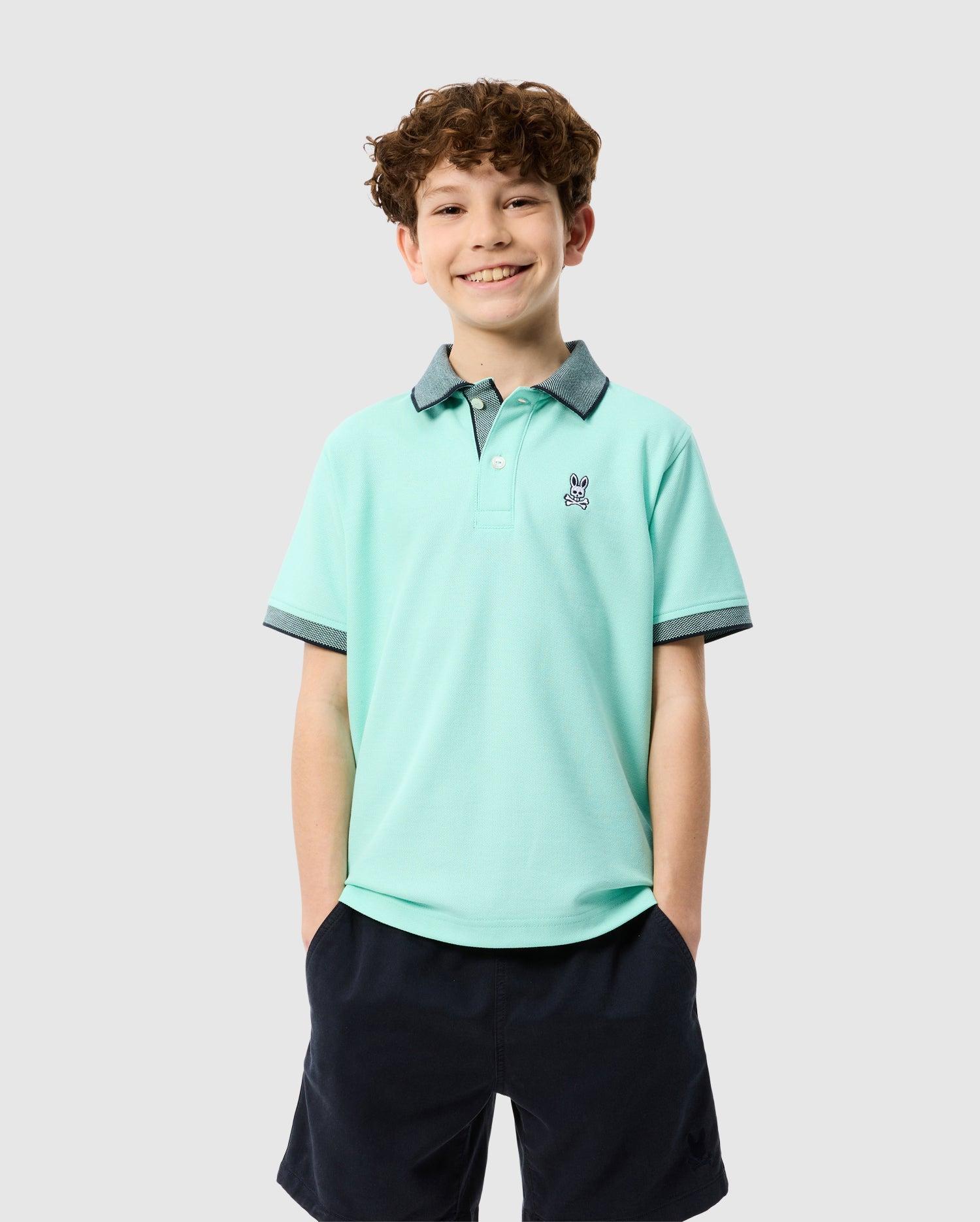 KIDS RIVIERA PIQUE POLO SHIRT - B0K640C200 Product Image