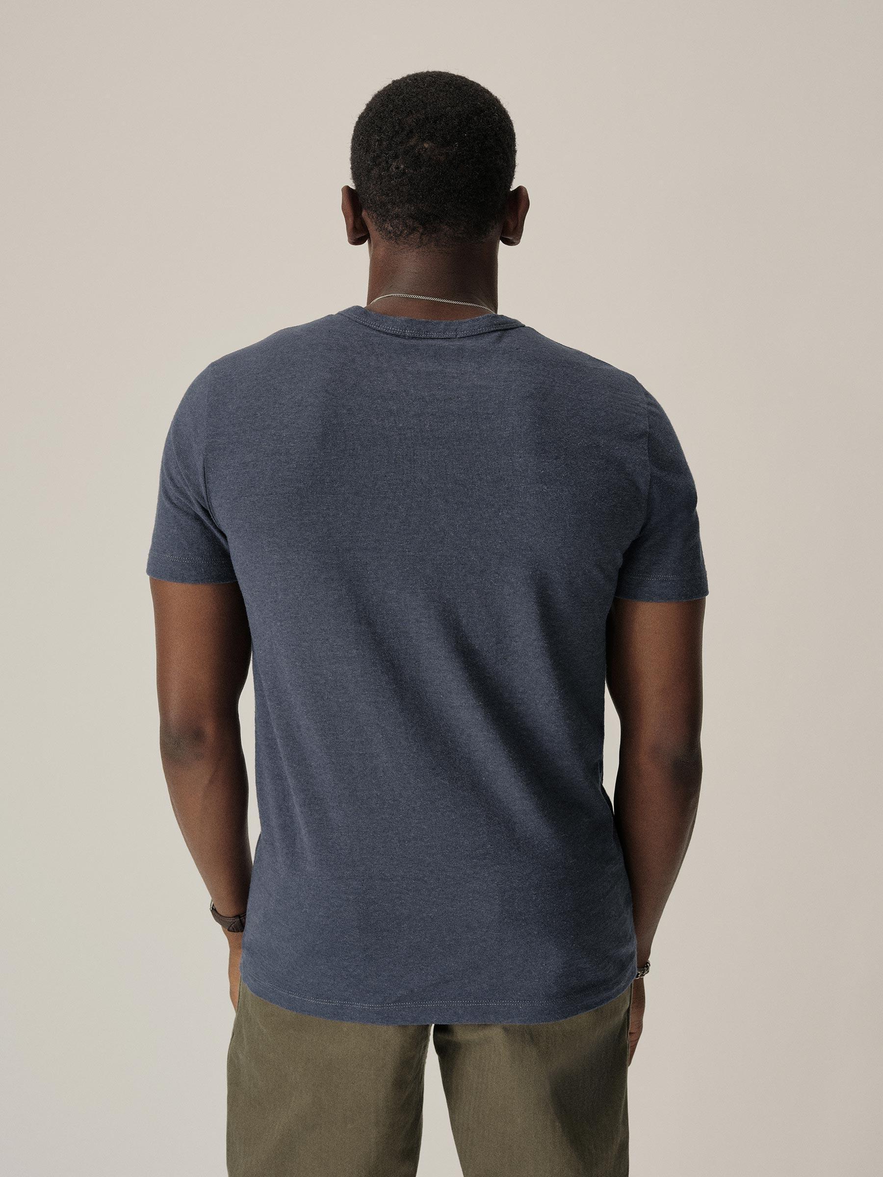 Deep Sea Blue Yuma Hemp Cotton Classic Tee Product Image