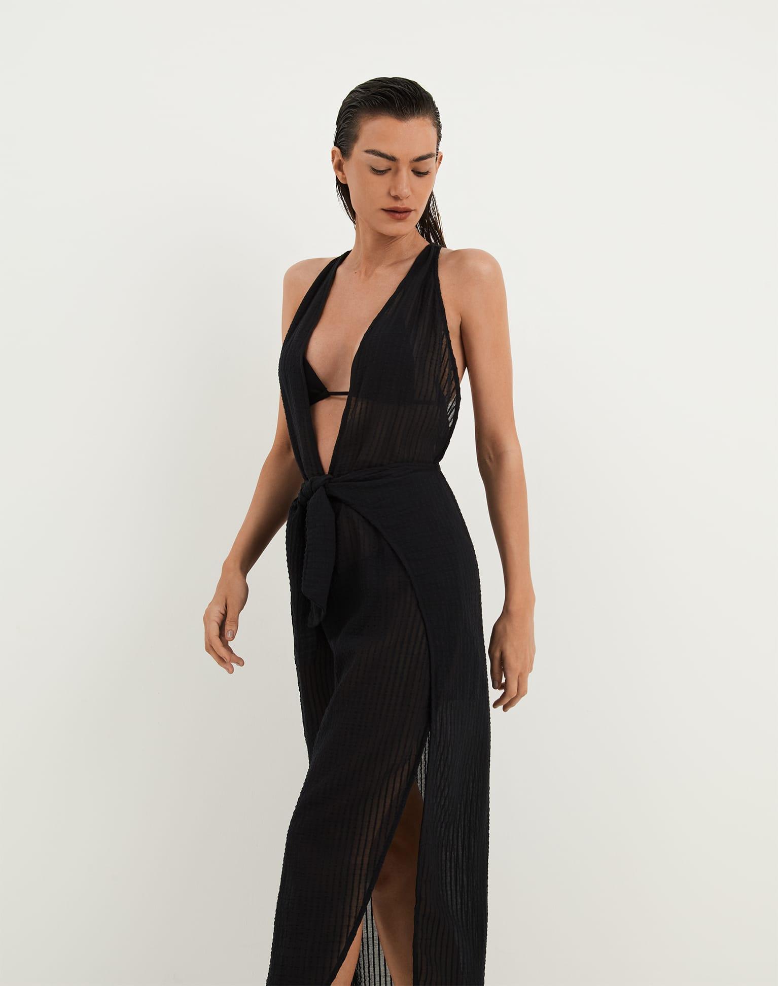 Ida Long Cover Up - Black Product Image