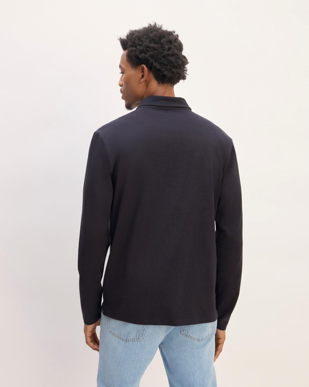 The Premium Weight Long-Sleeve Polo Product Image