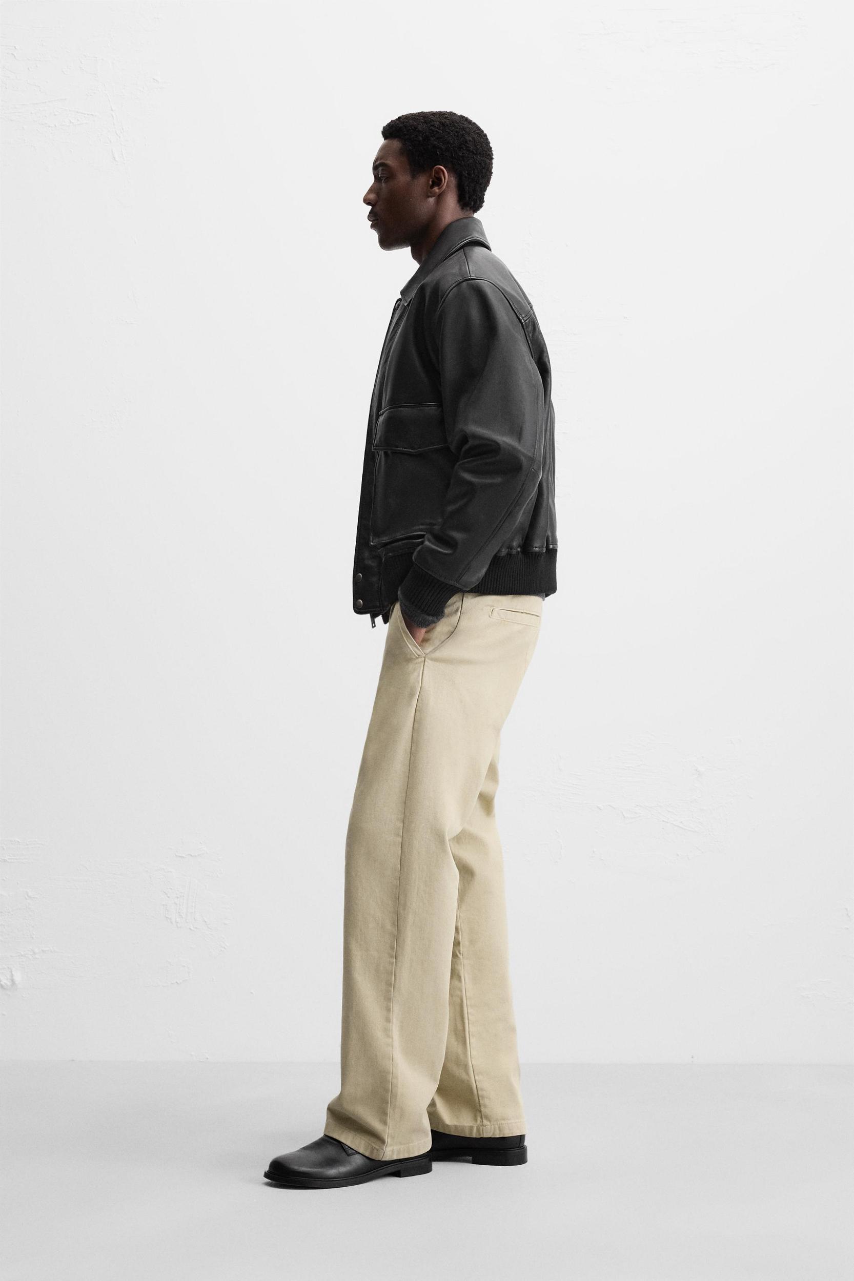 STRAIGHT FIT BELTED PANTS Product Image