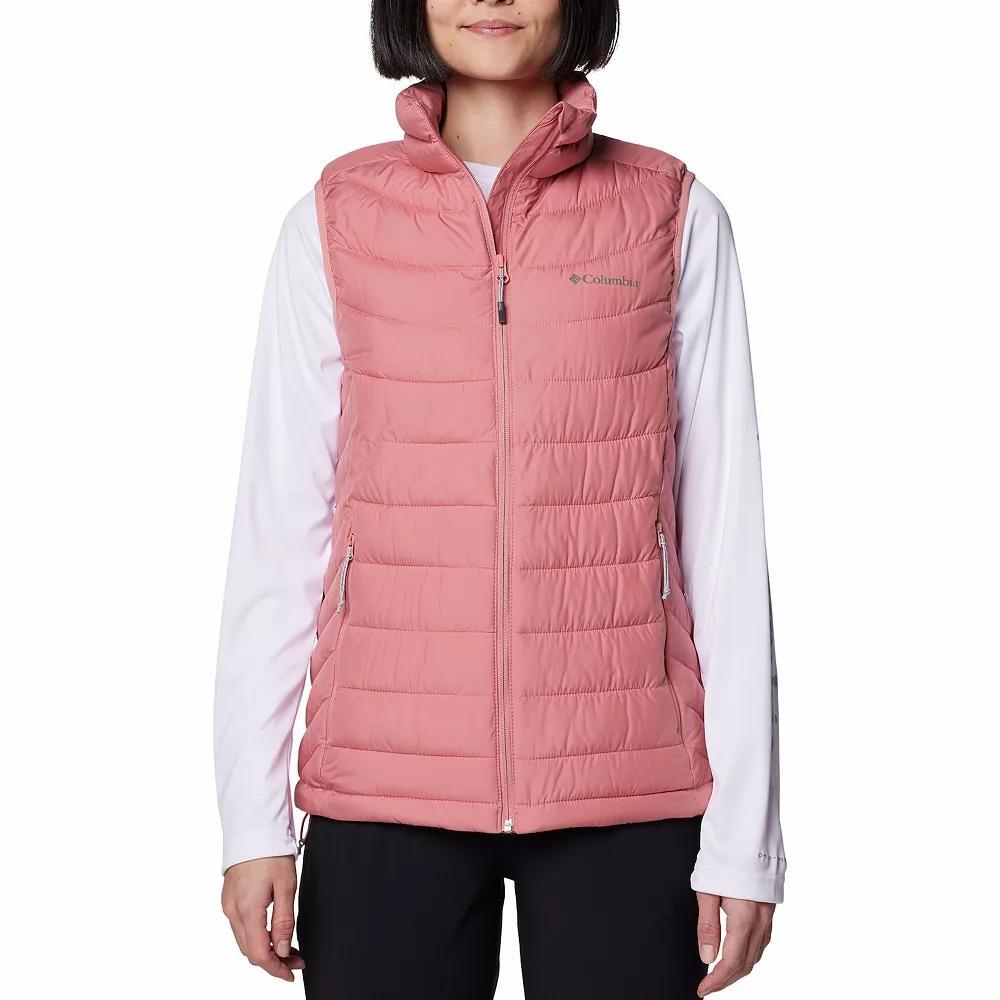 Womens Columbia Powder Lite II Vest Dark Grey Product Image