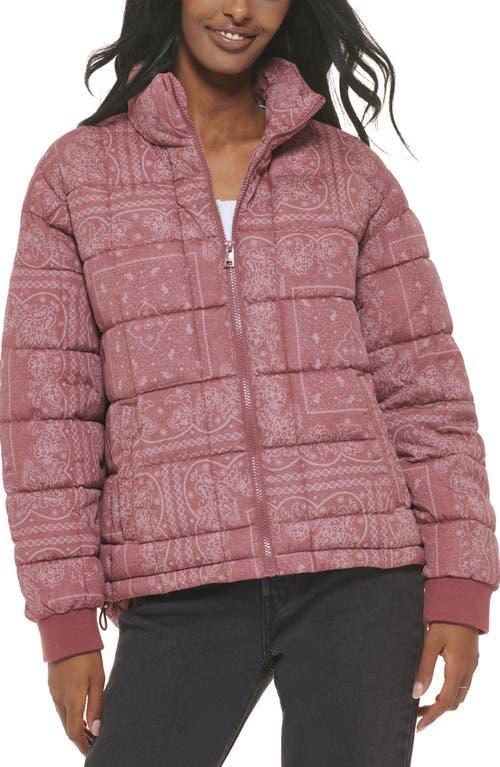 Womens Levis Box Quilted Puffer Coat Product Image