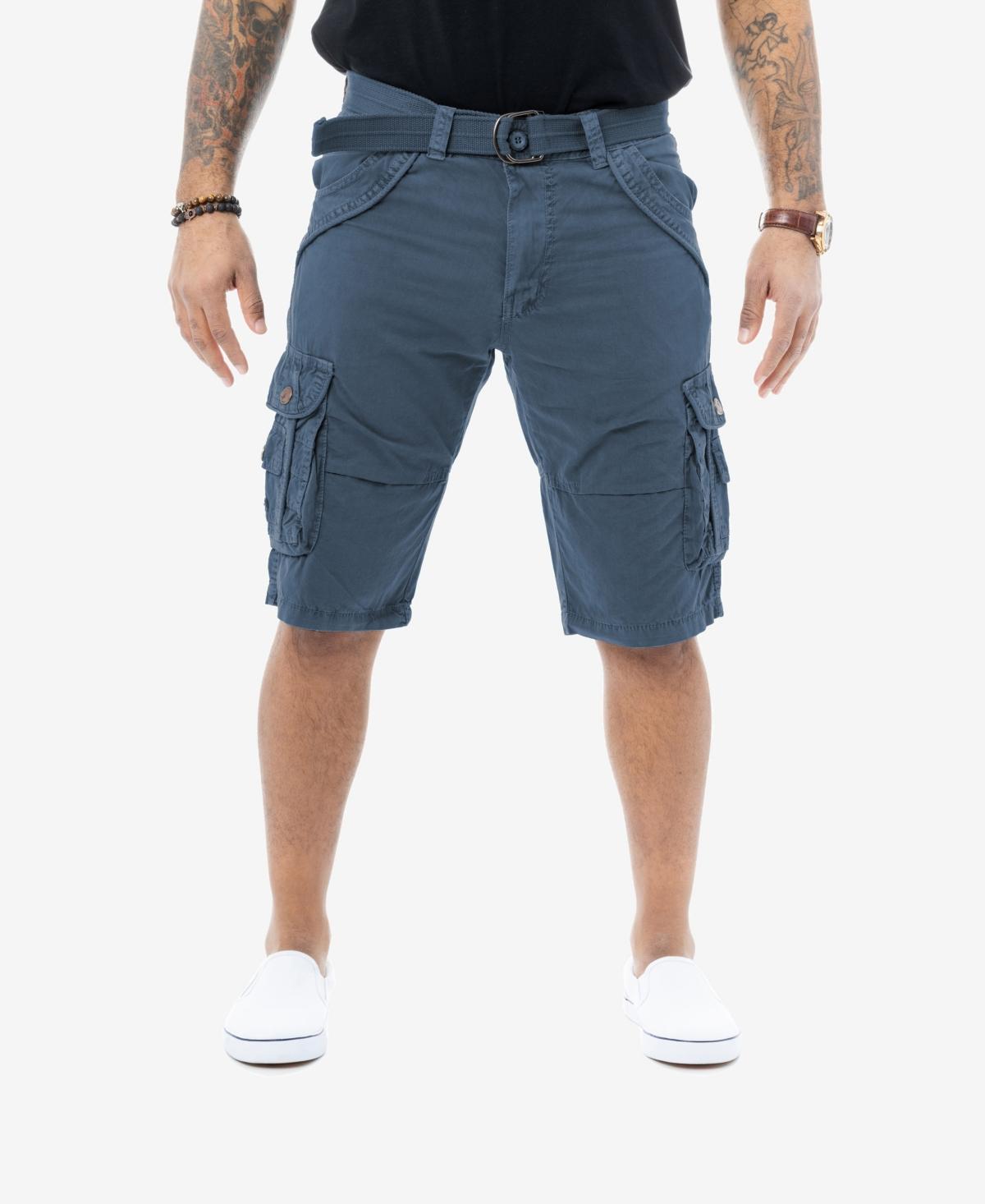 Men's Xray Belted Double-Pocket Bermuda Cargo, Size: 42, Grey Product Image