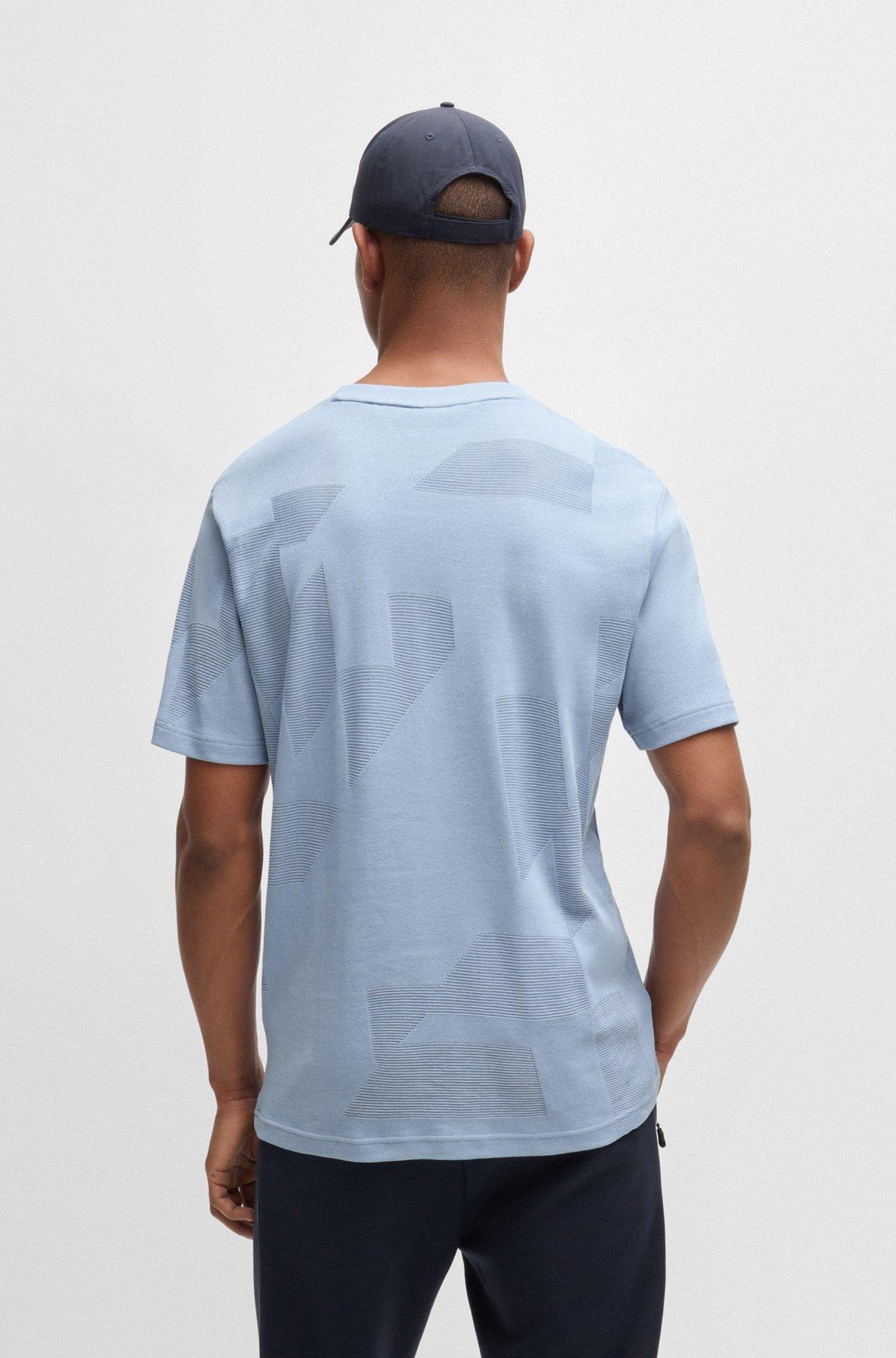 Cotton-jacquard regular-fit T-shirt with seasonal artwork Product Image