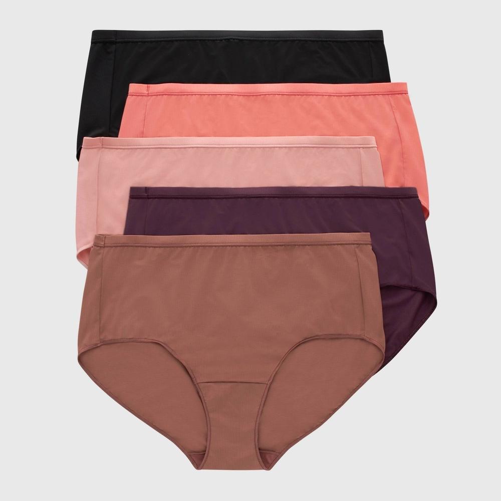 Hanes Just My Size Womens Stretch Cotton Brief Underwear, 5-Pack (Plus ) Assorted 14 Product Image