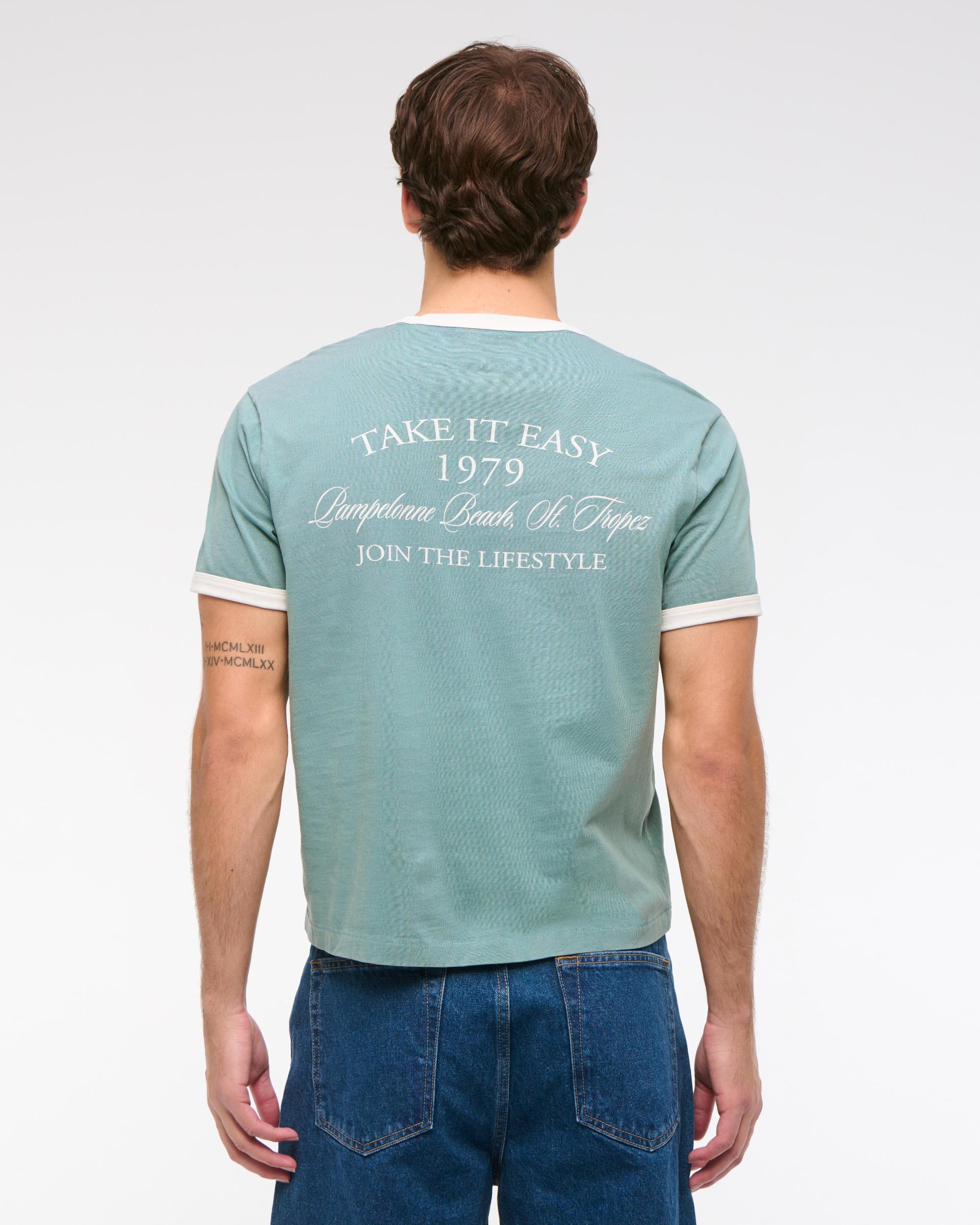 Sporty Shrunken Graphic Tee Product Image